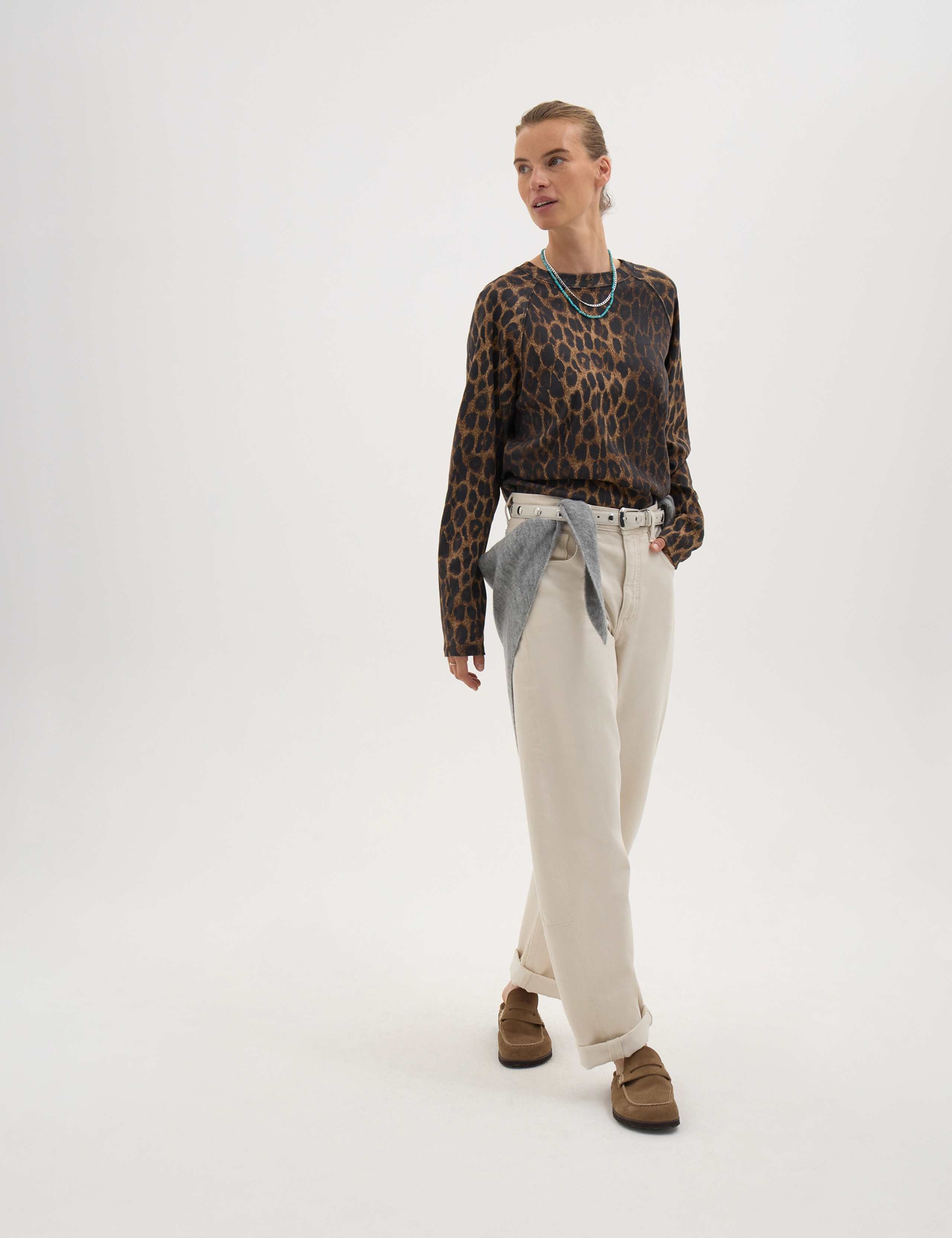 Pure Cotton Animal Print Sweatshirt 5 of 6