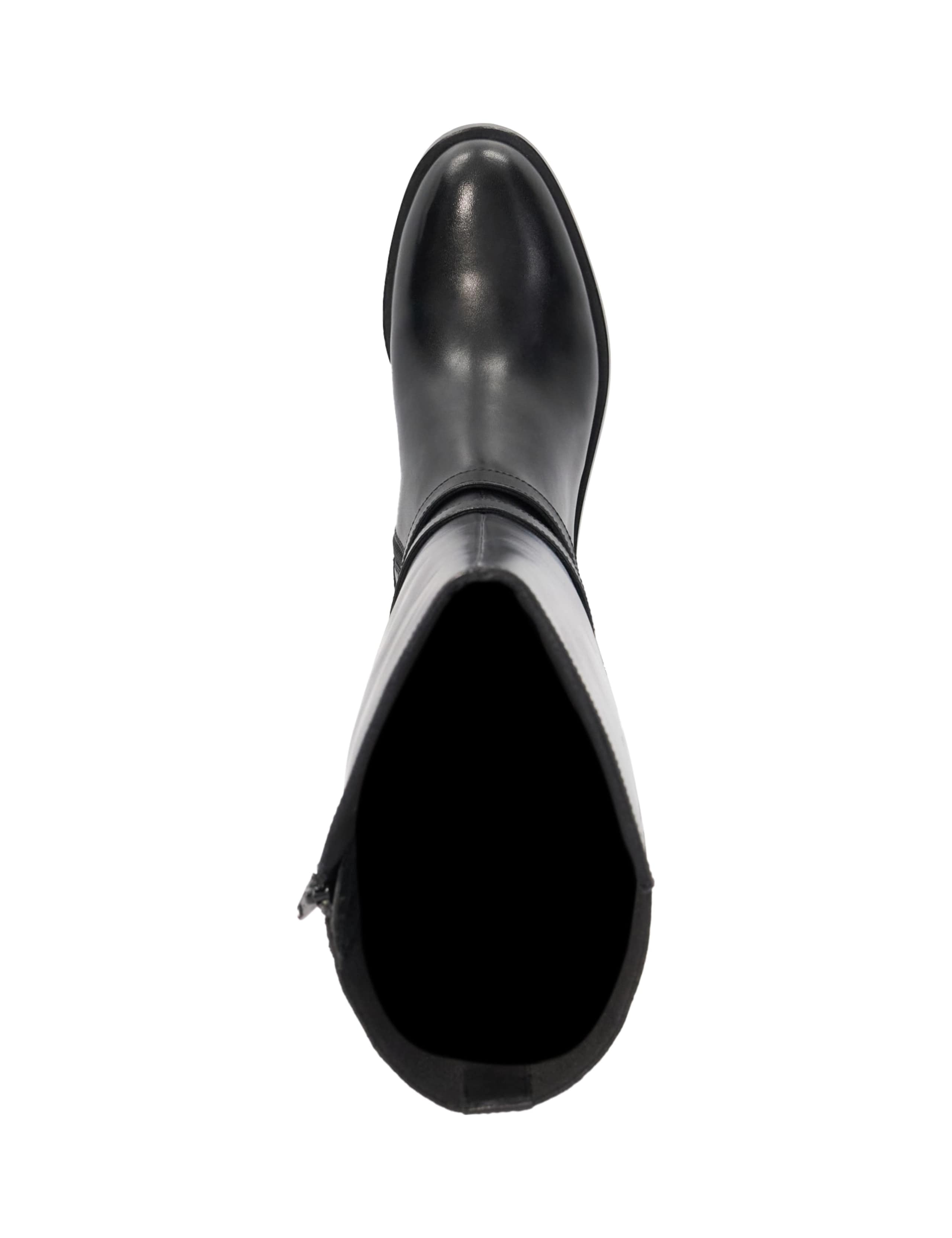 Leather Double Buckle Knee High Boots 2 of 4
