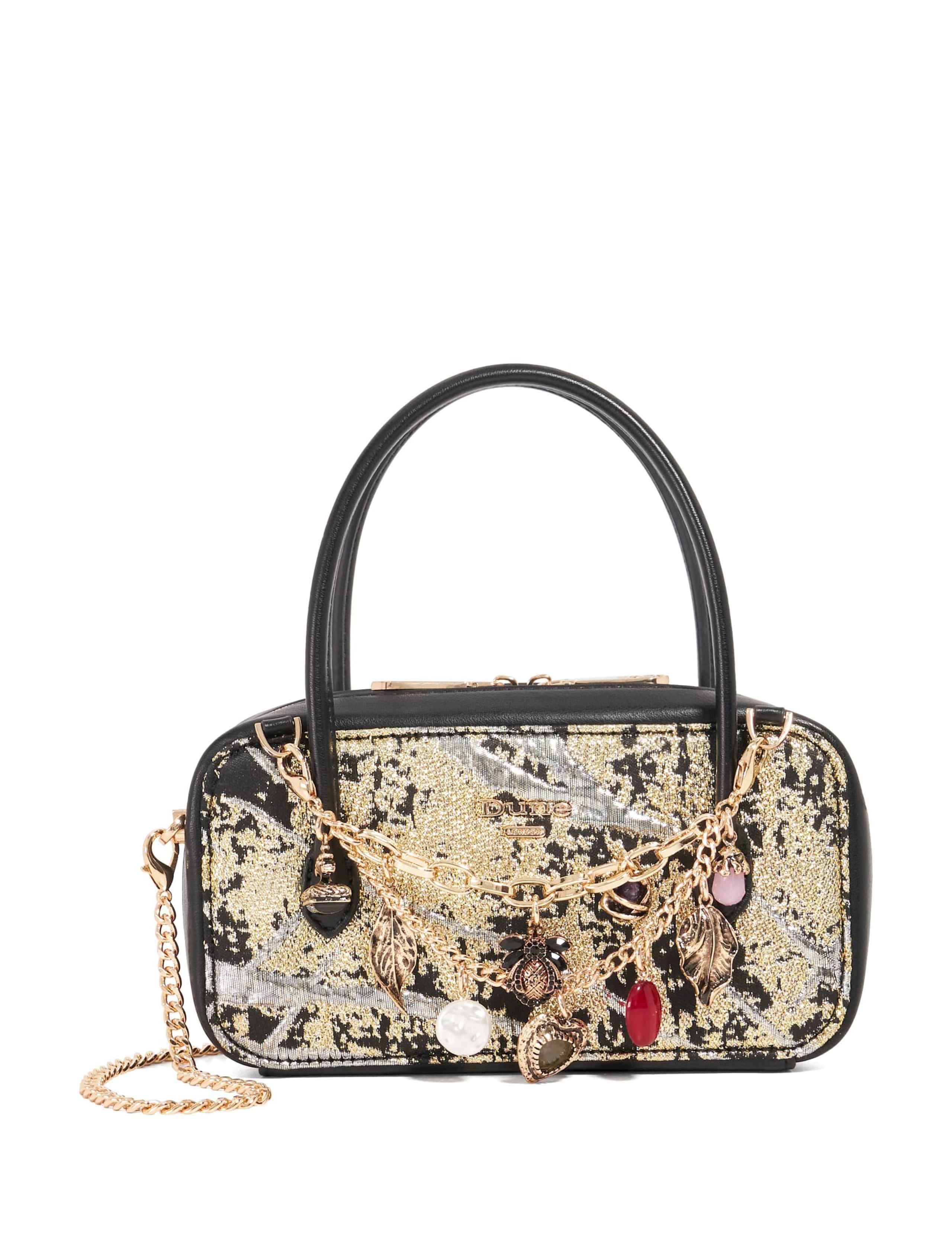 Metallic Charm Embellished Cross Body Bag 1 of 5
