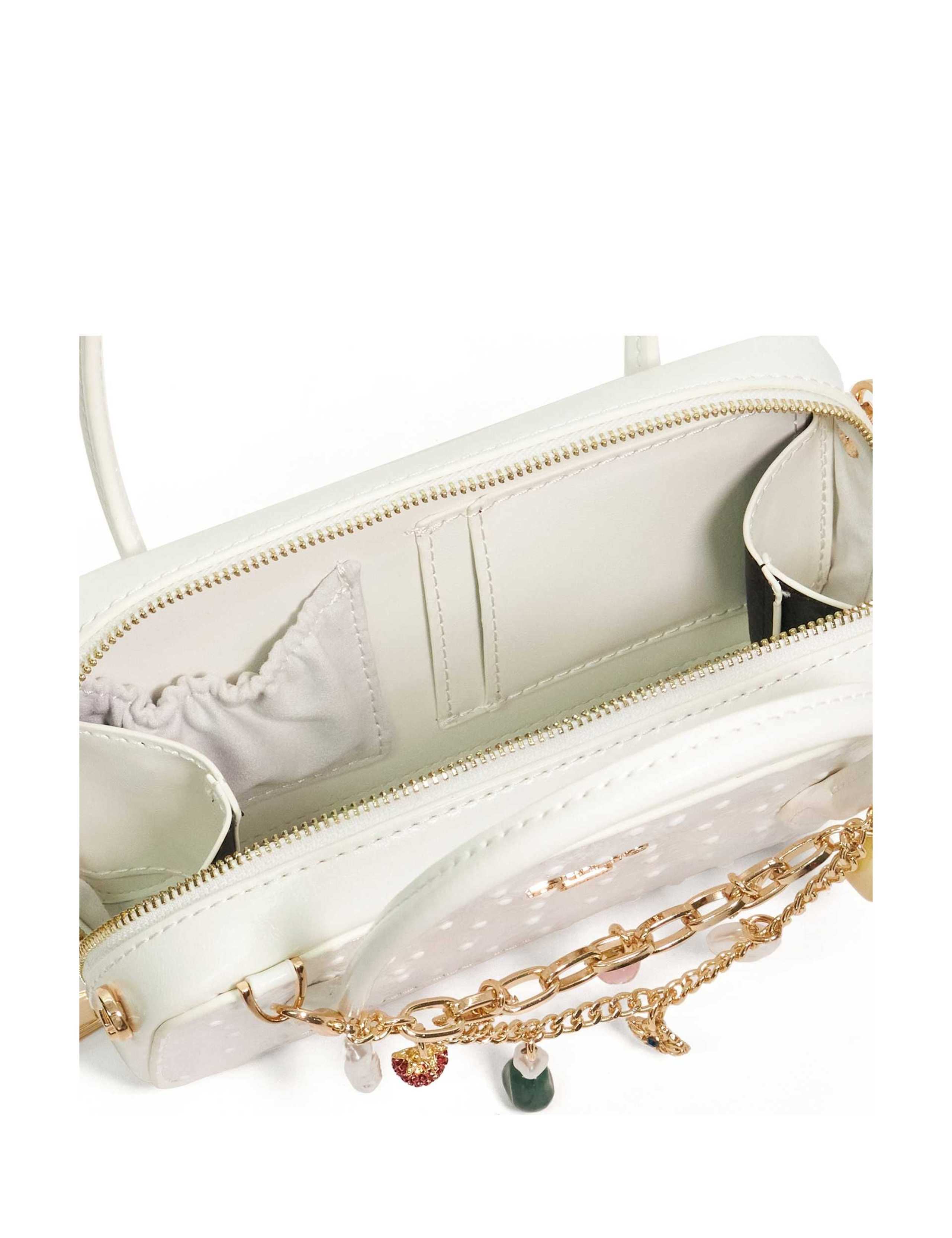 Metallic Charm Embellished Cross Body Bag 4 of 5