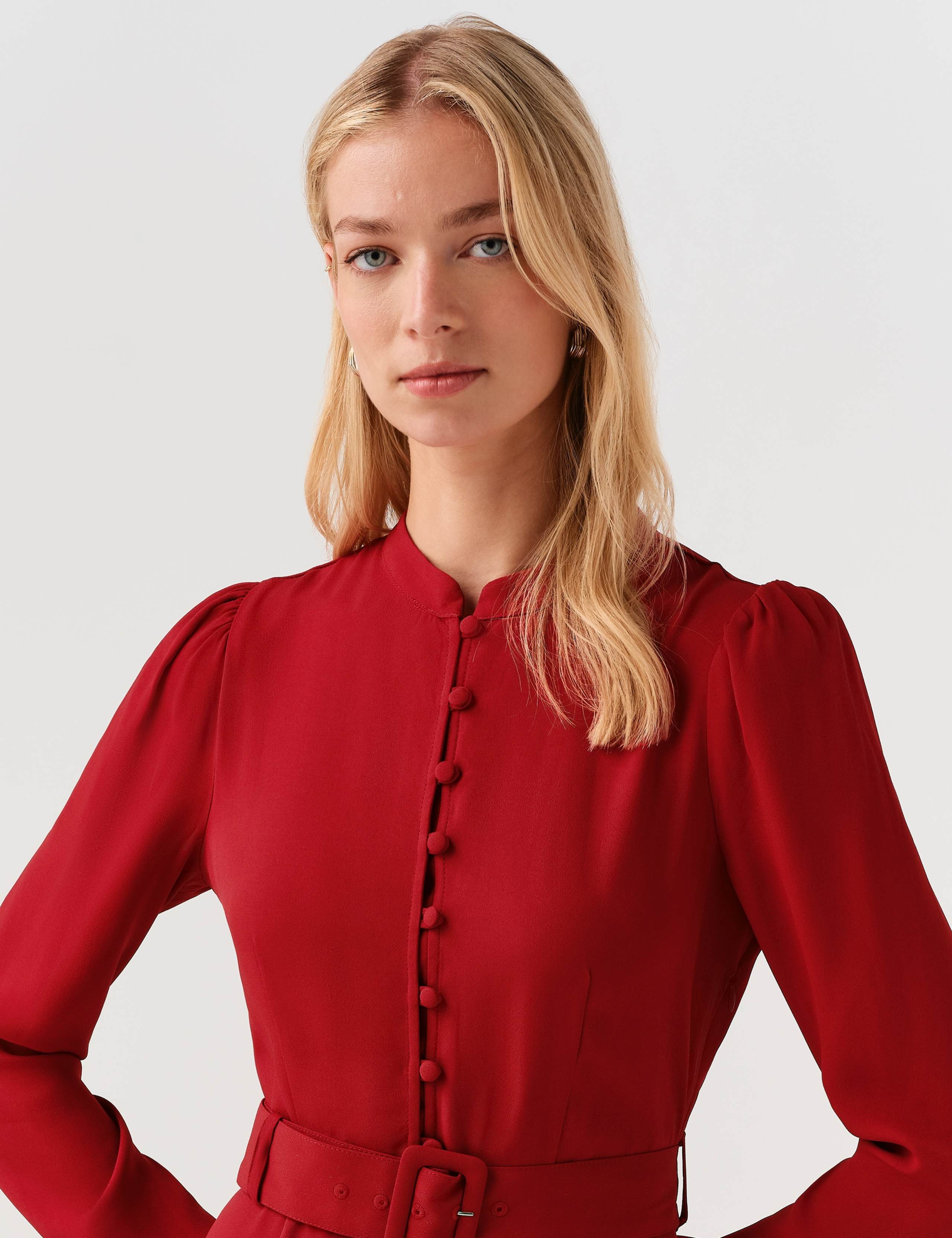 Belted Midi Waisted Dress 7 of 10