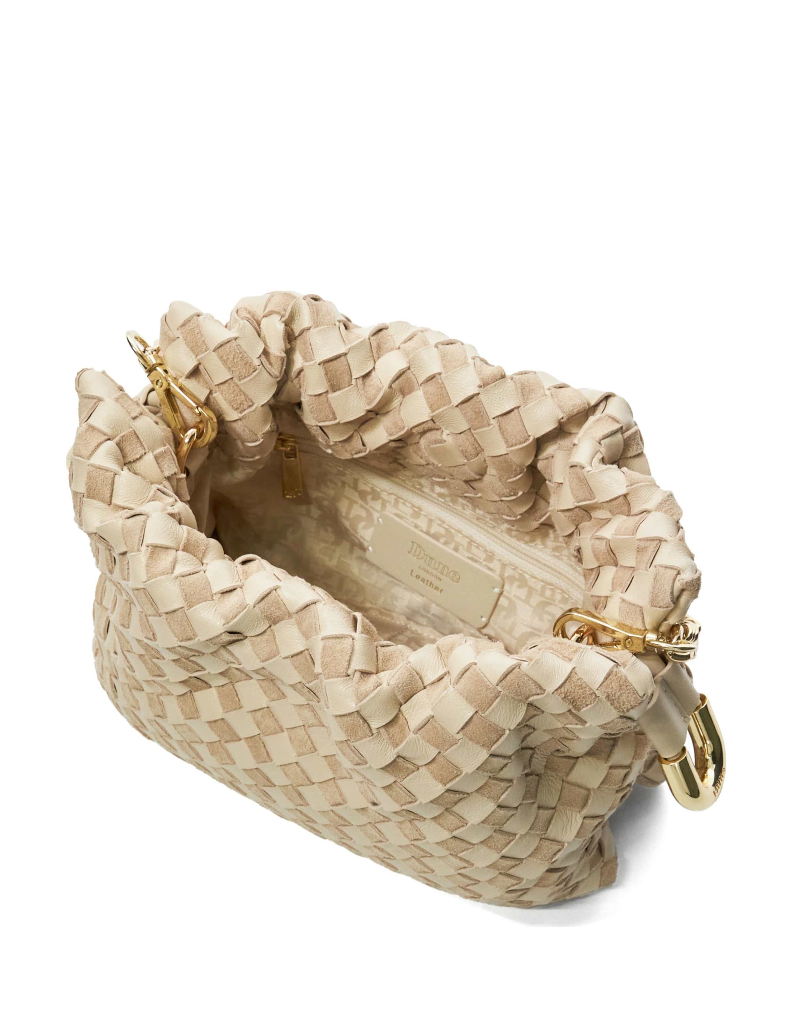 Leather Woven Drawstring Bag 7 of 7