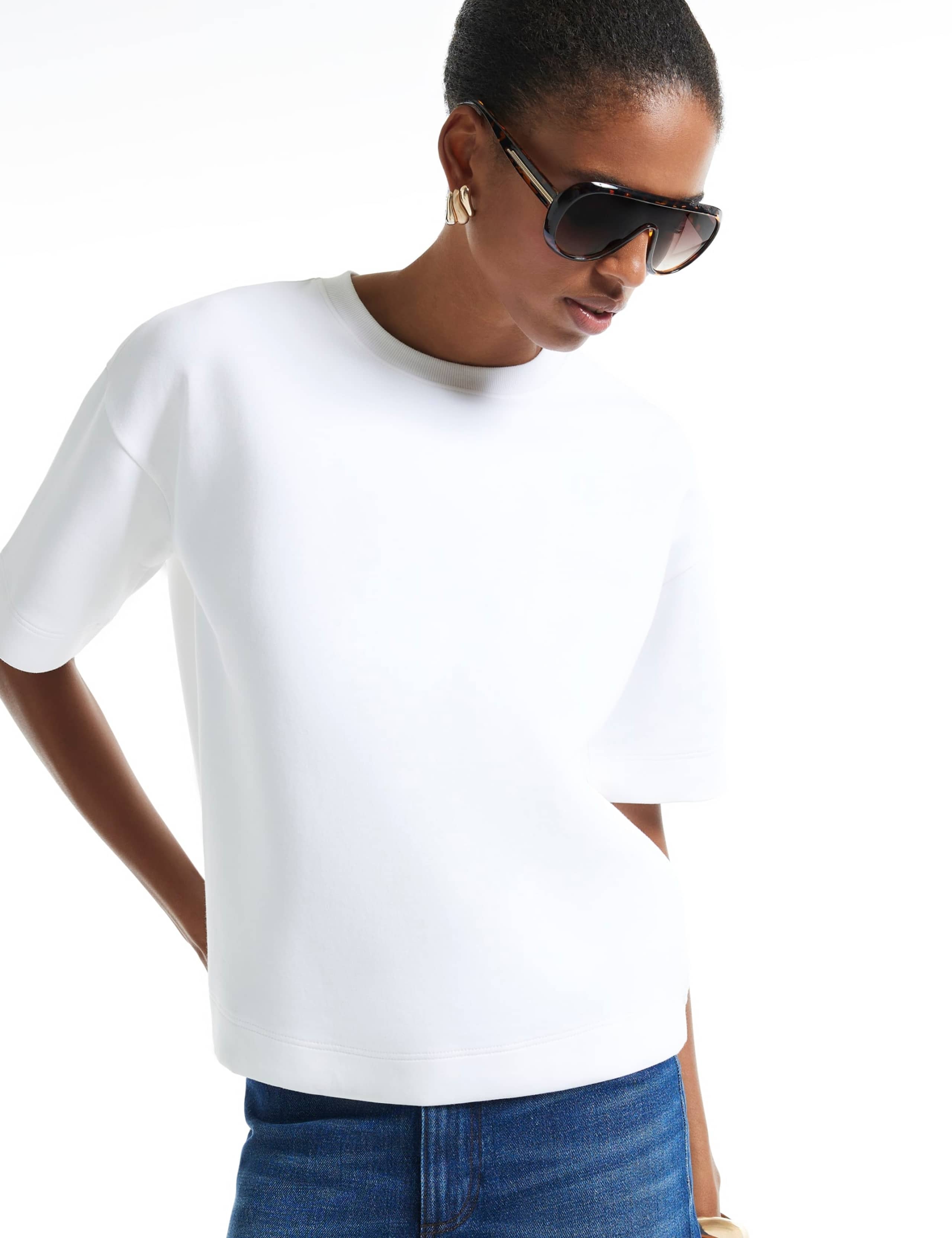 Cotton Rich Oversized Crew Neck T-Shirt 6 of 6