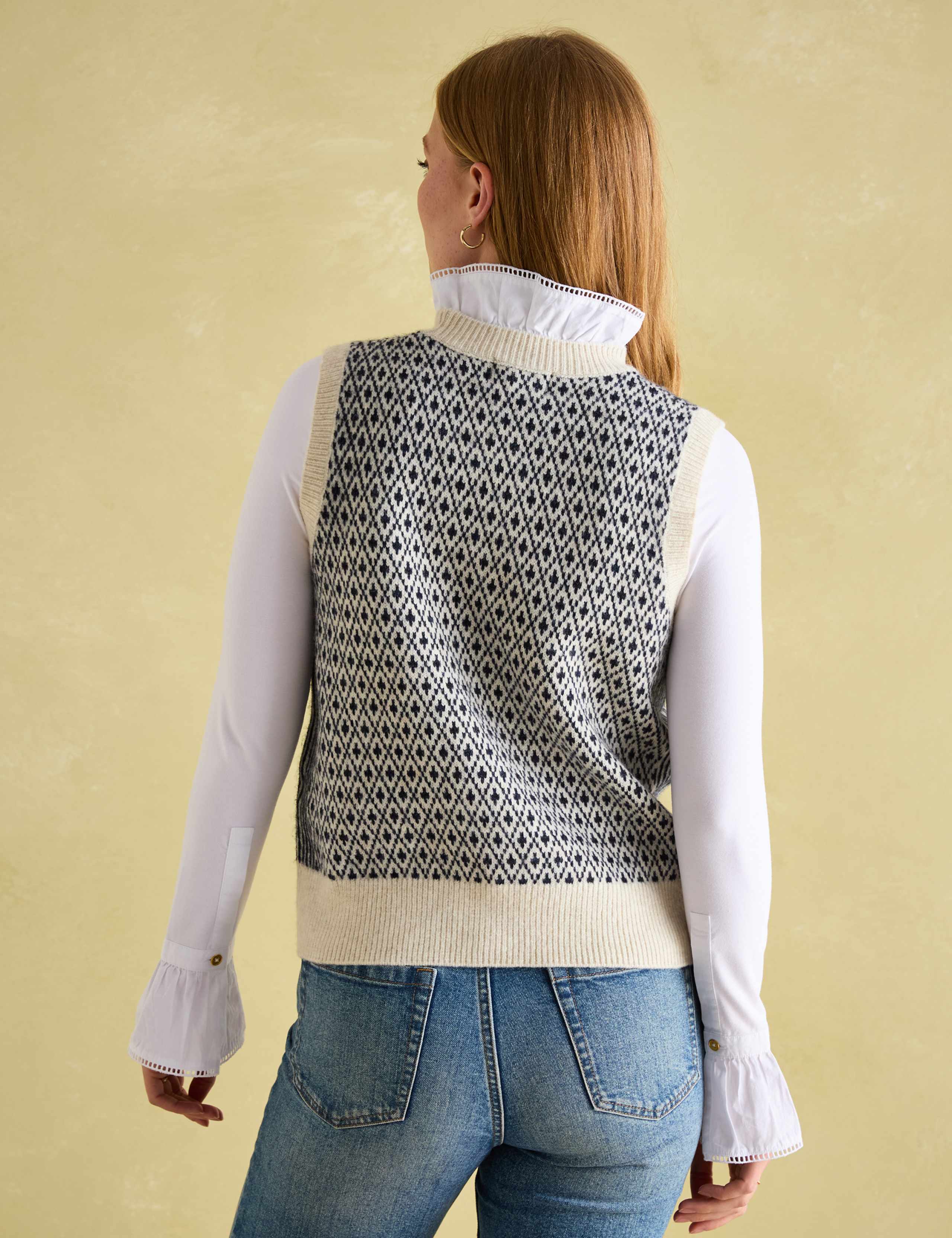 Geometric Knitted Vest with Wool 4 of 4