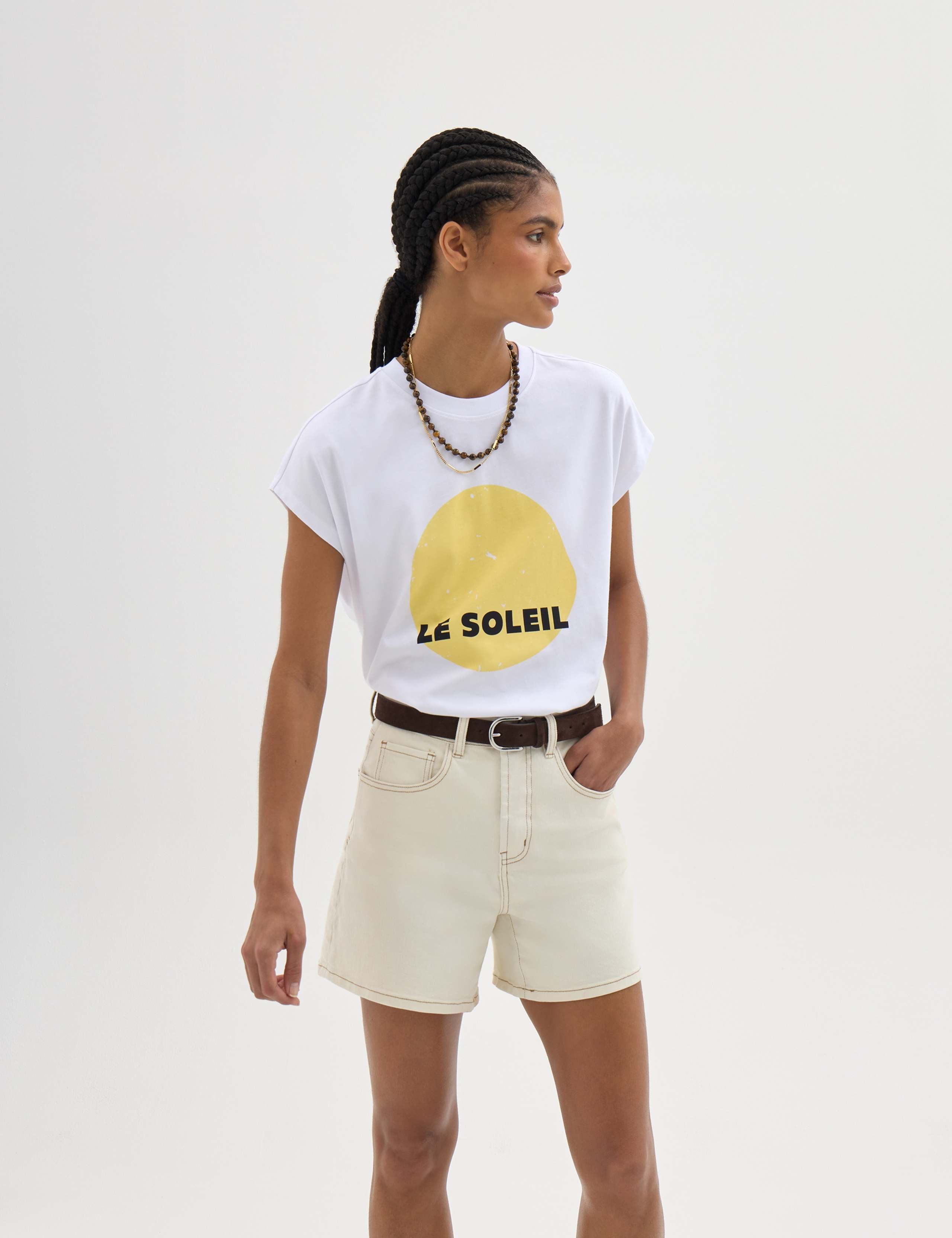 Pure Cotton Sun Graphic T-Shirt 1 of 6