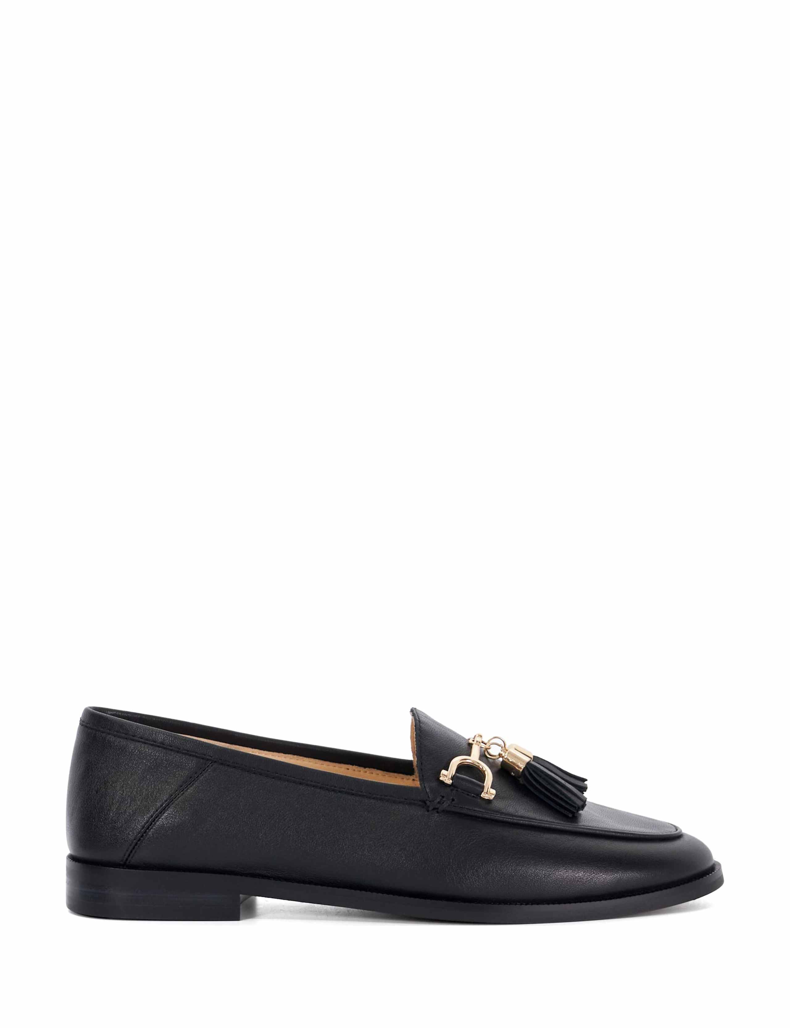 Leather Tassel Flat Loafers 1 of 5