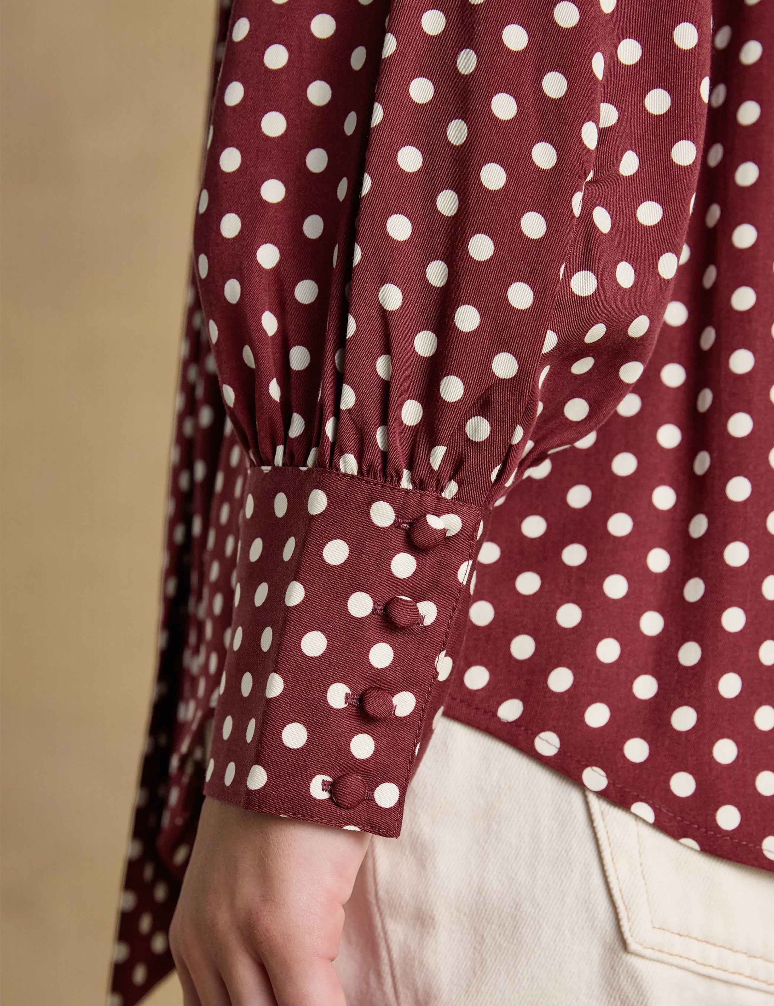 Checked Pussybow Blouse 6 of 8