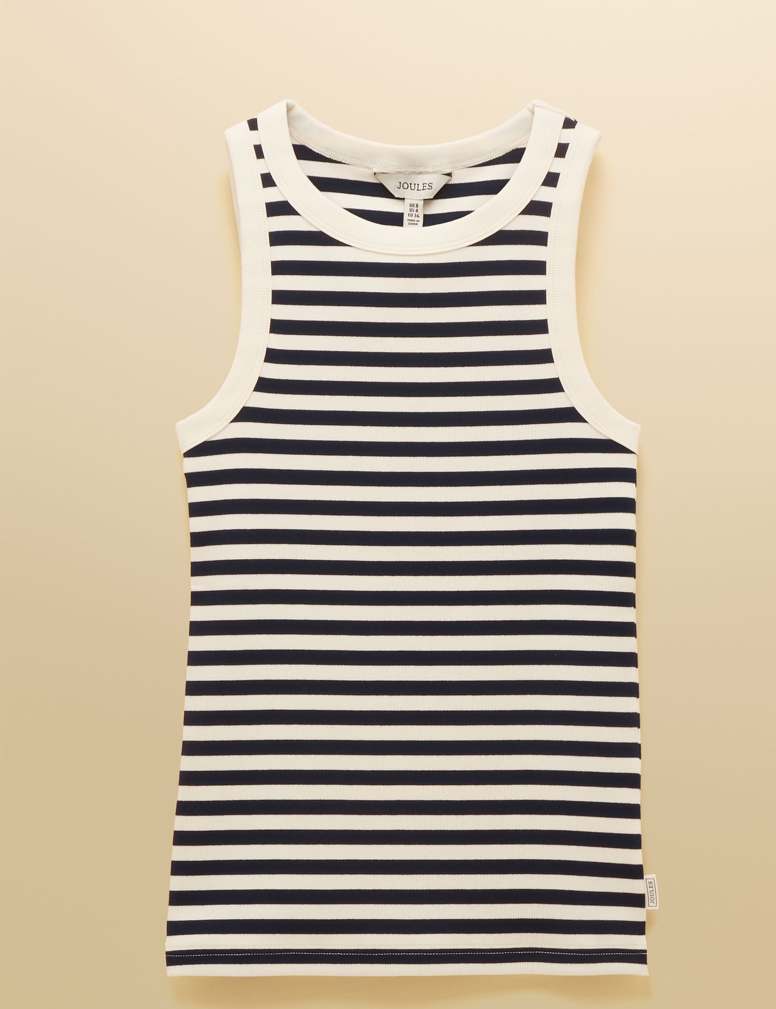 Cotton Rich Ribbed Striped Vest 2 of 6
