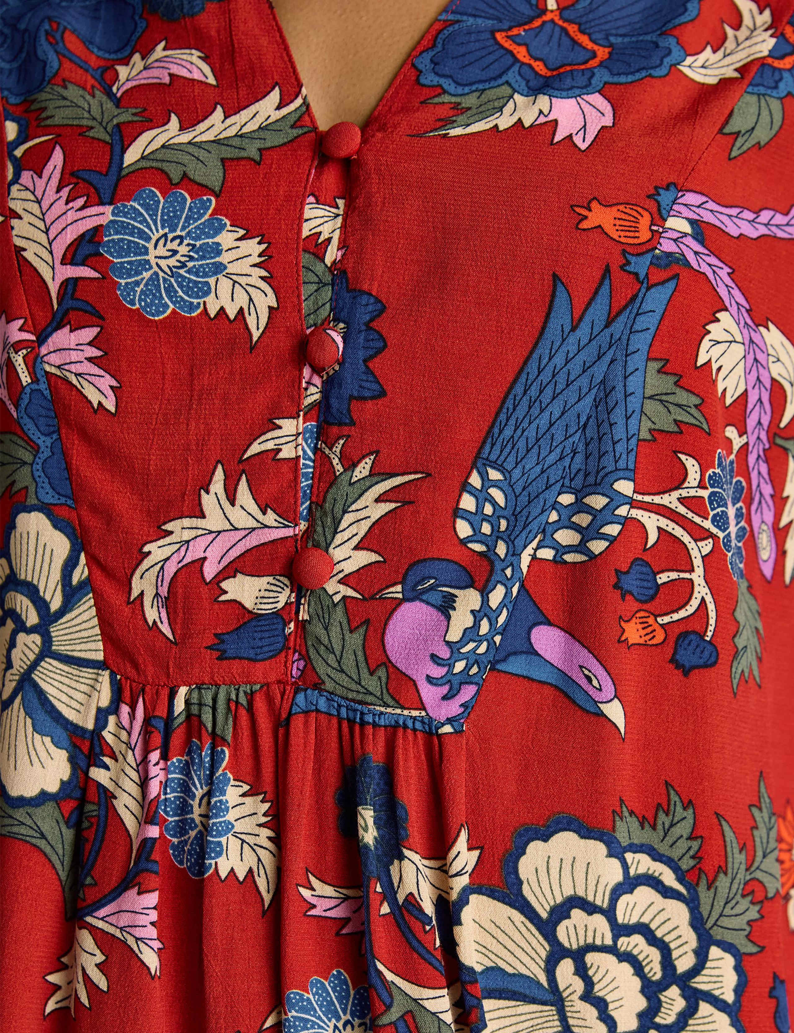 Floral Popover Blouse 5 of 6