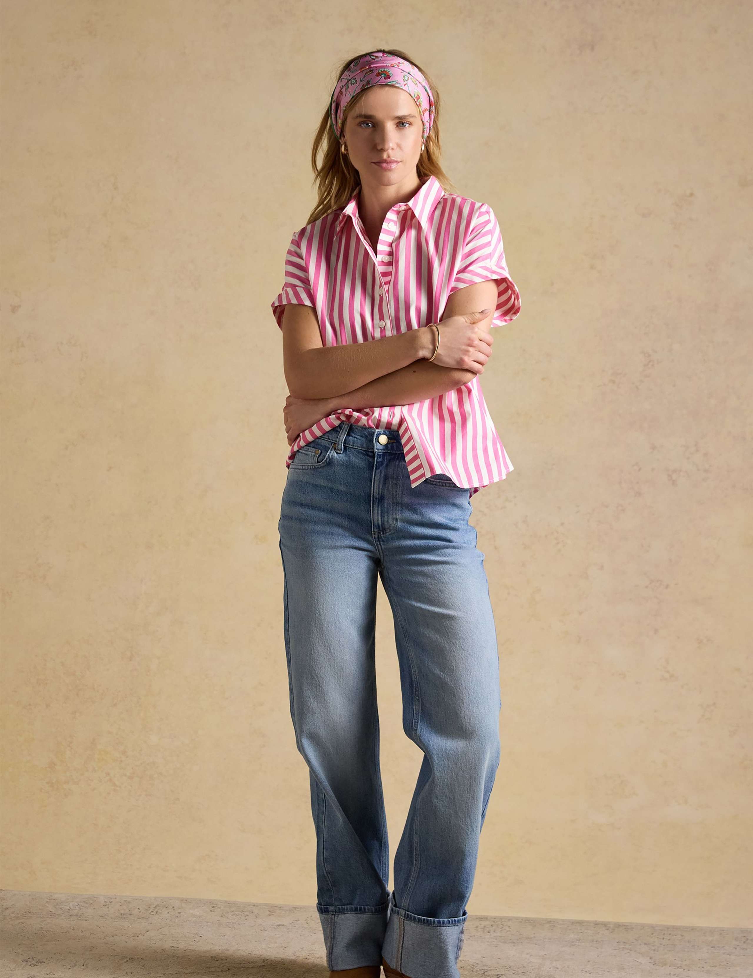 Pure Cotton Striped Relaxed Shirt 1 of 8