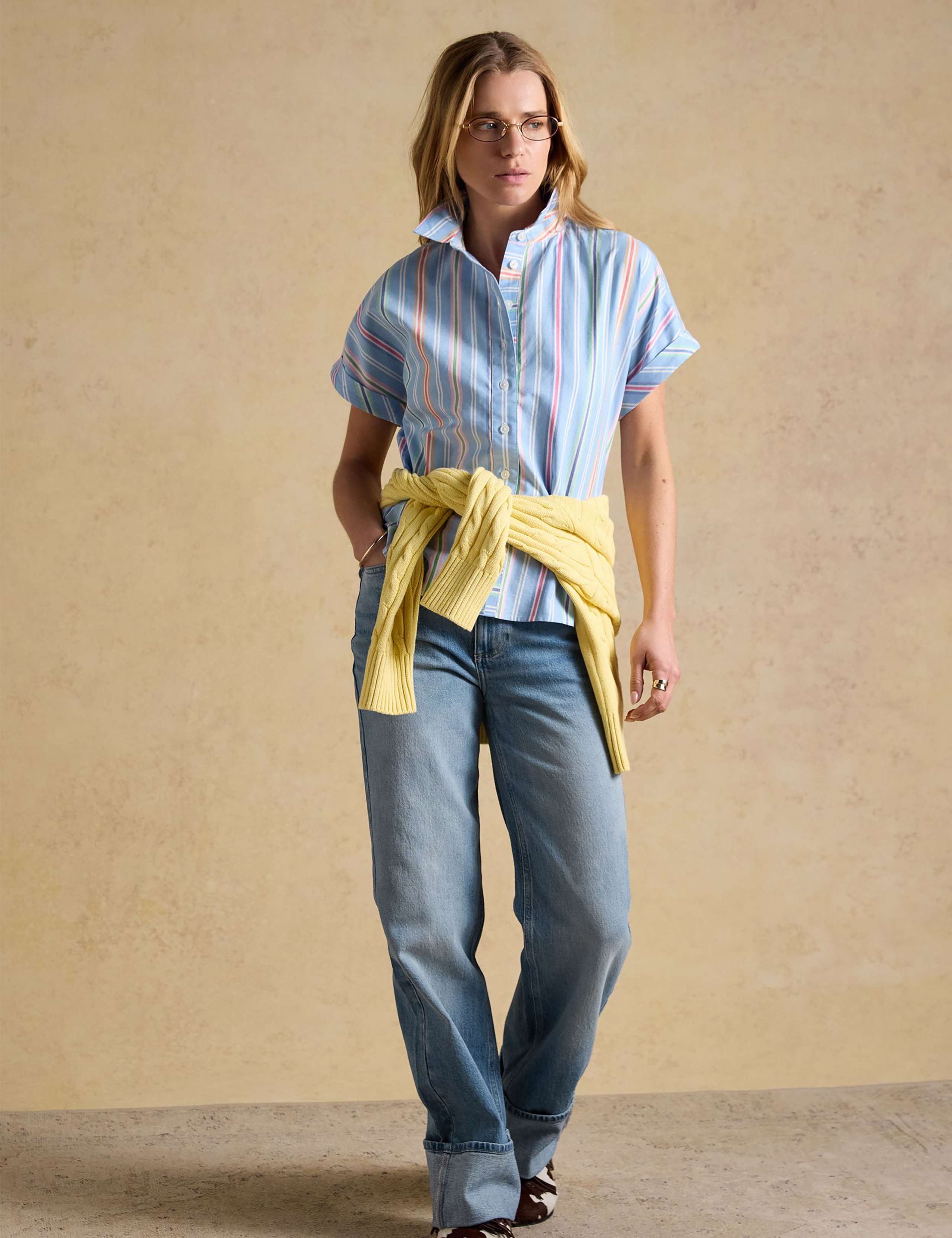 Pure Cotton Striped Relaxed Shirt 3 of 10