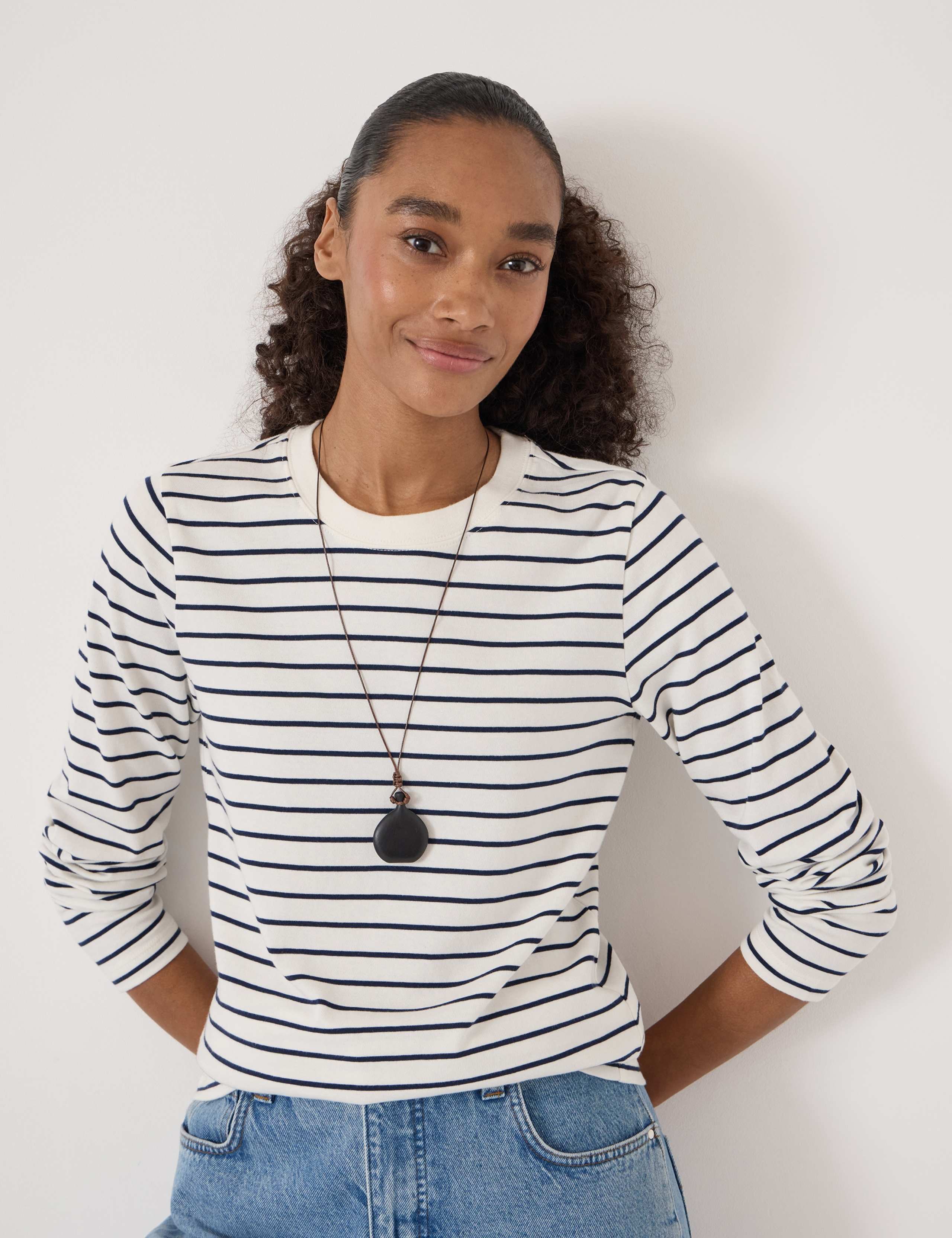Pure Cotton Striped Top 3 of 5