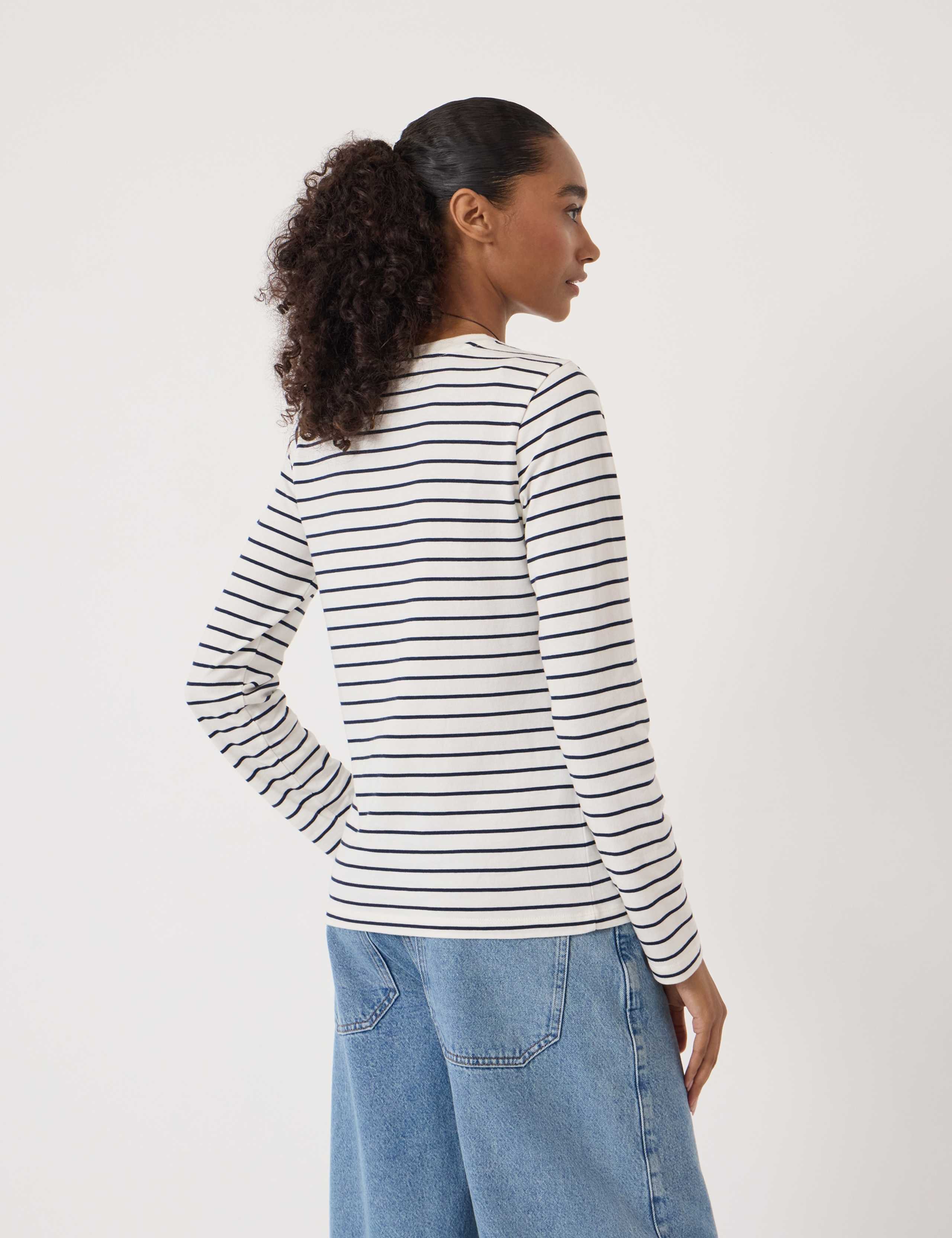 Pure Cotton Striped Top 4 of 5