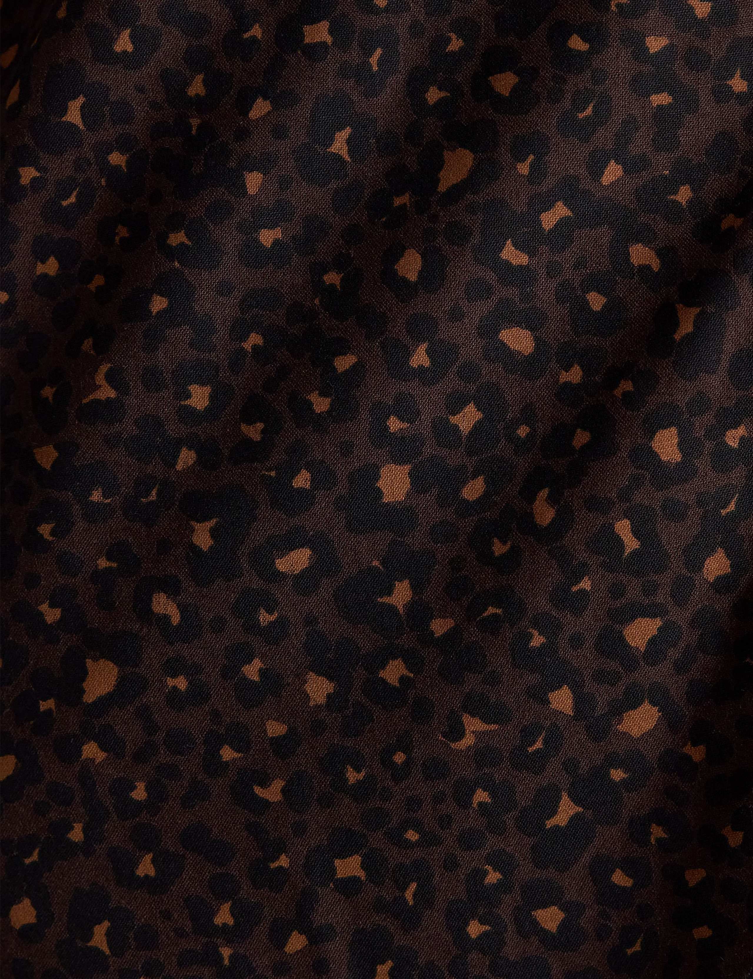 Bird Print Collared Button Through Shirt 7 of 7