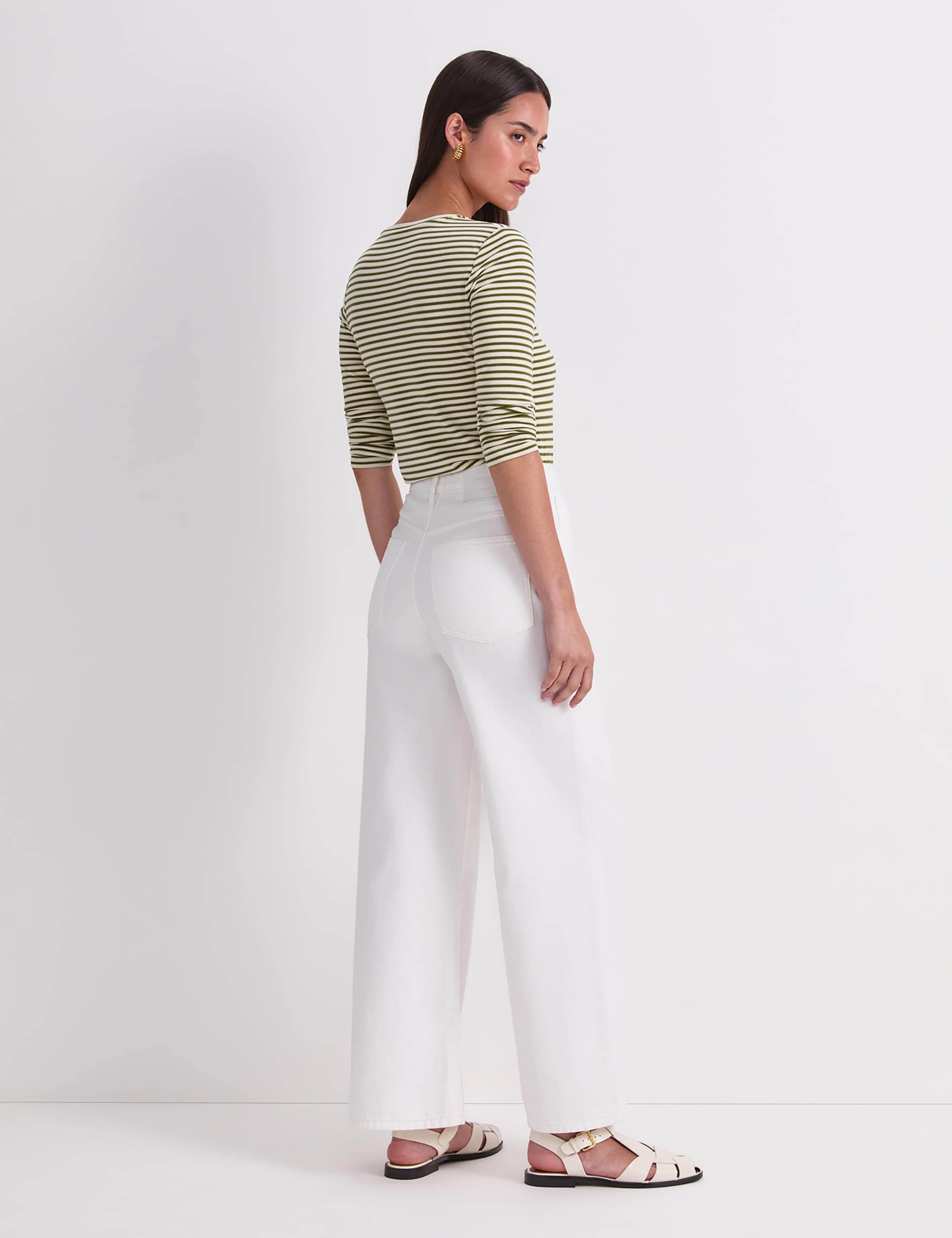 High Waisted Wide Leg Jeans 3 of 6