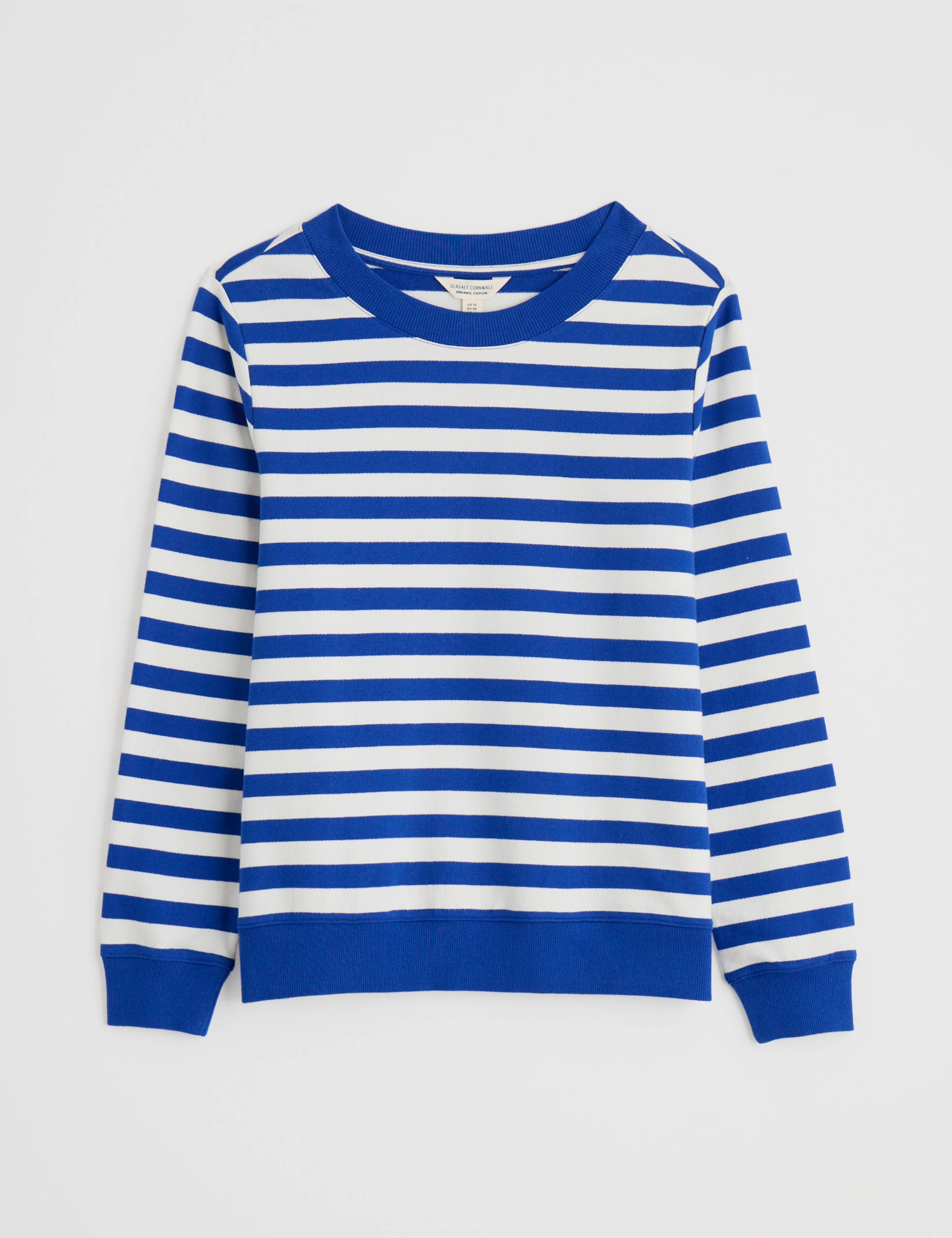 Pure Cotton Striped Crew Neck Sweatshirt 2 of 4