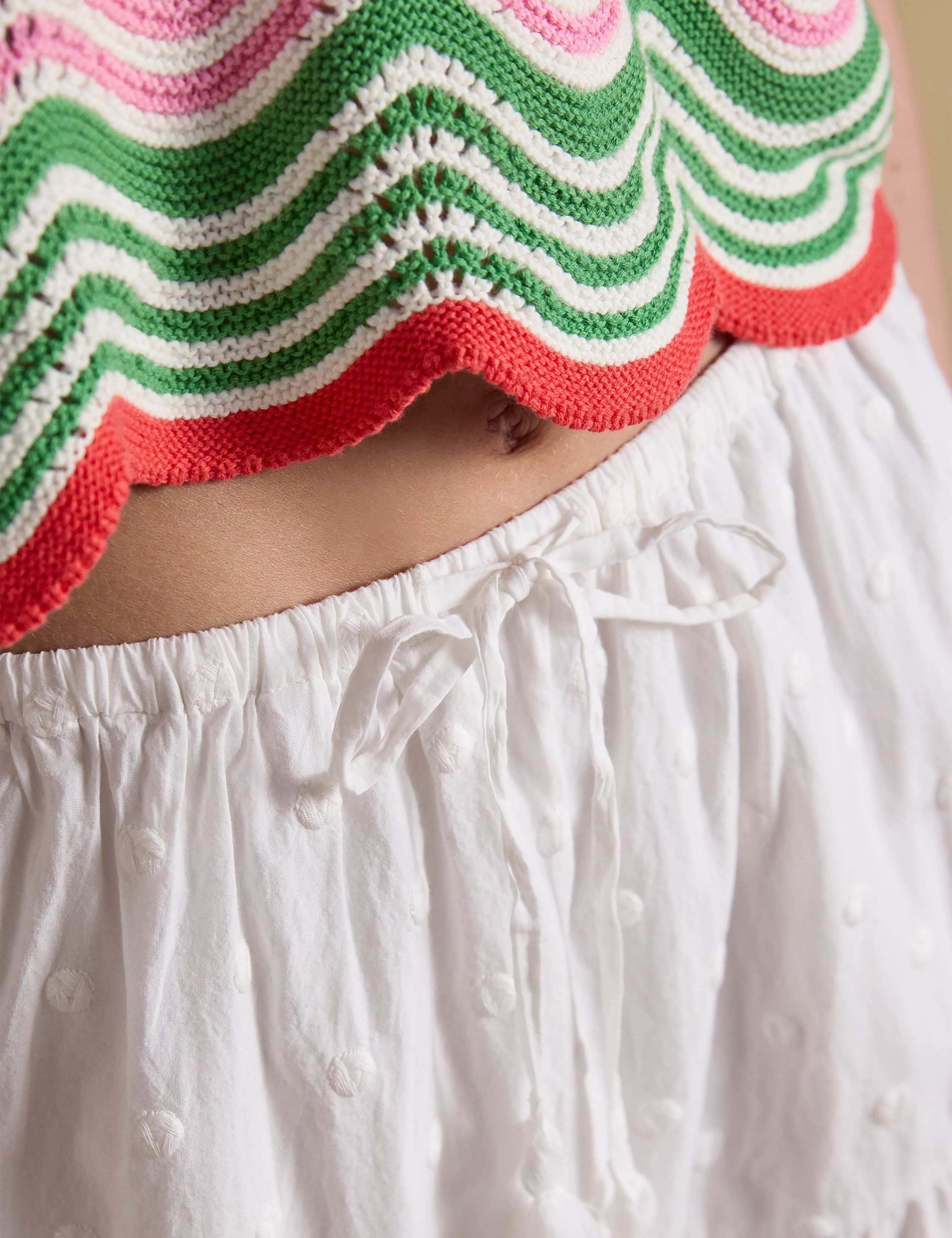 Pure Cotton Broderie Maxi Tiered Skirt 7 of 7