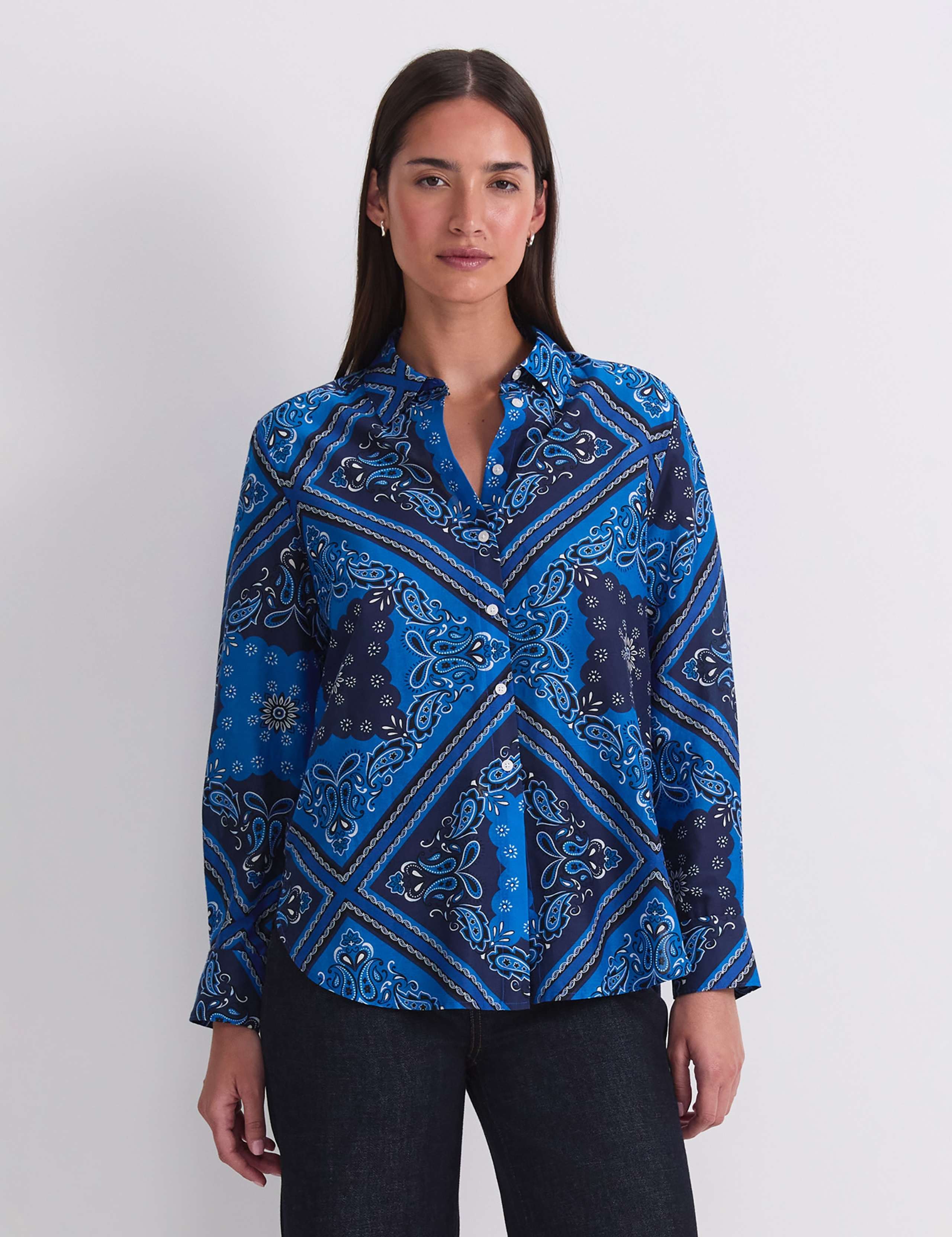 Cotton Rich Bandana Print Shirt 1 of 7