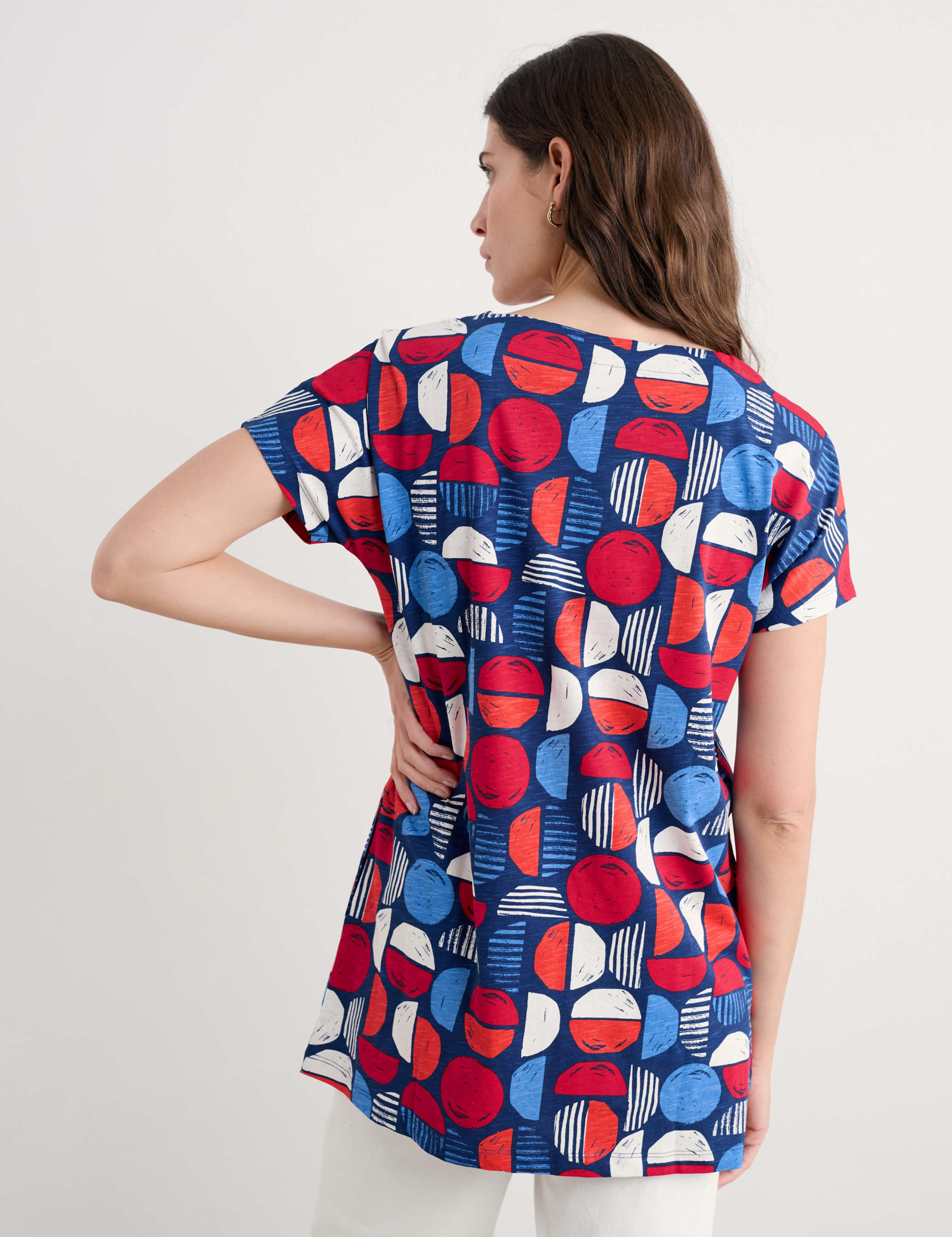 Pure Cotton Geometric Tunic 4 of 4