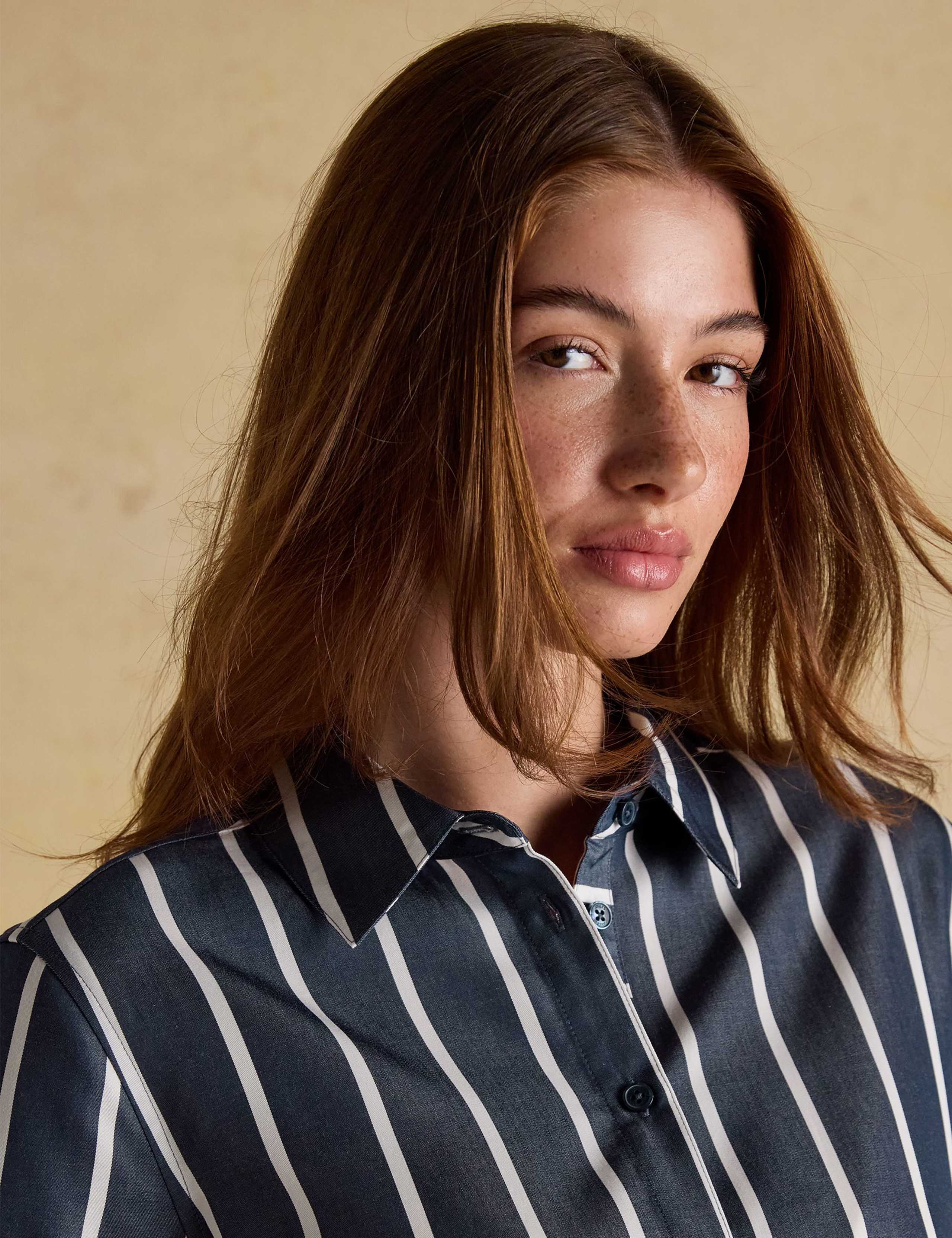 Striped Cuffed Long Sleeve Shirt 6 of 7