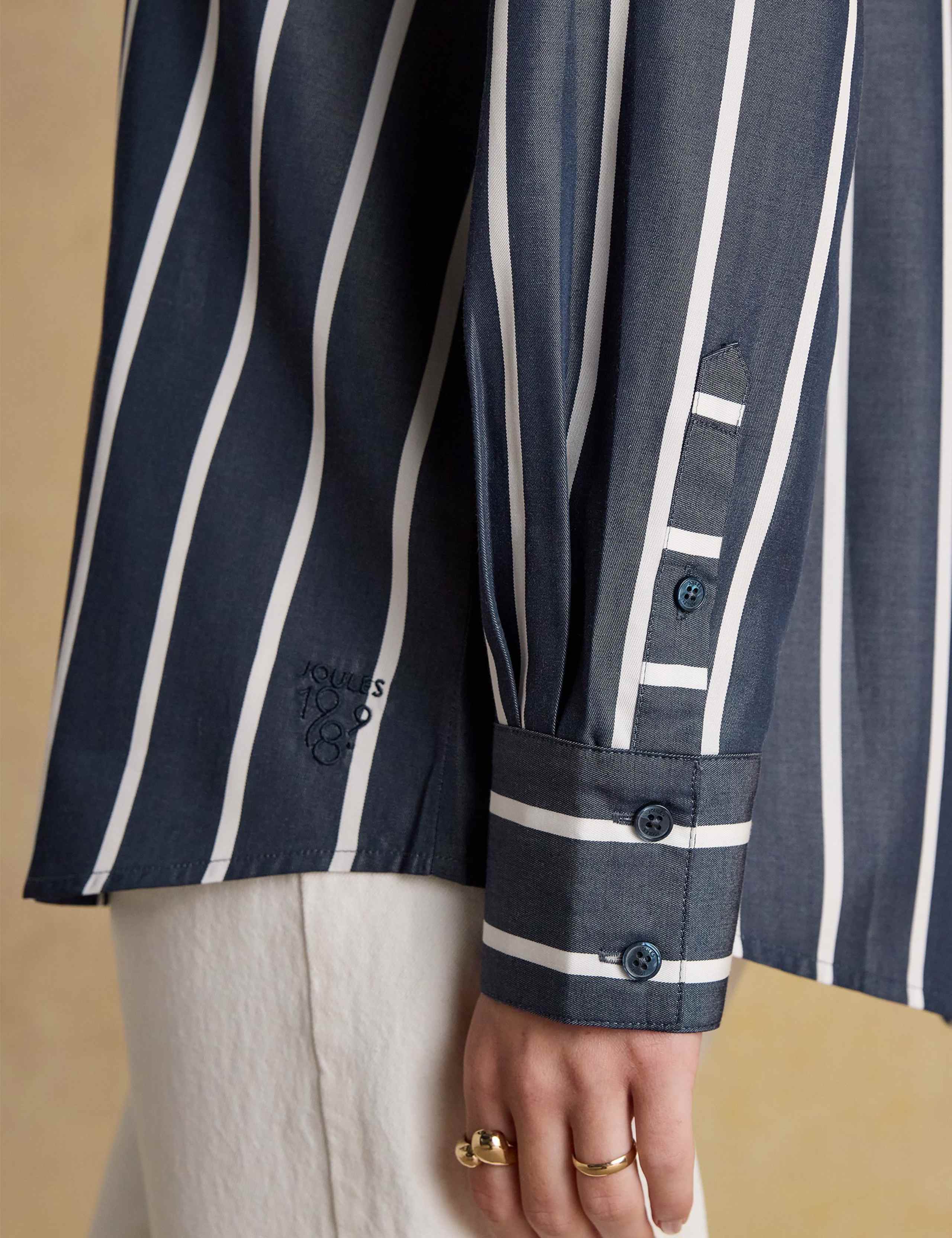 Striped Cuffed Long Sleeve Shirt 7 of 7