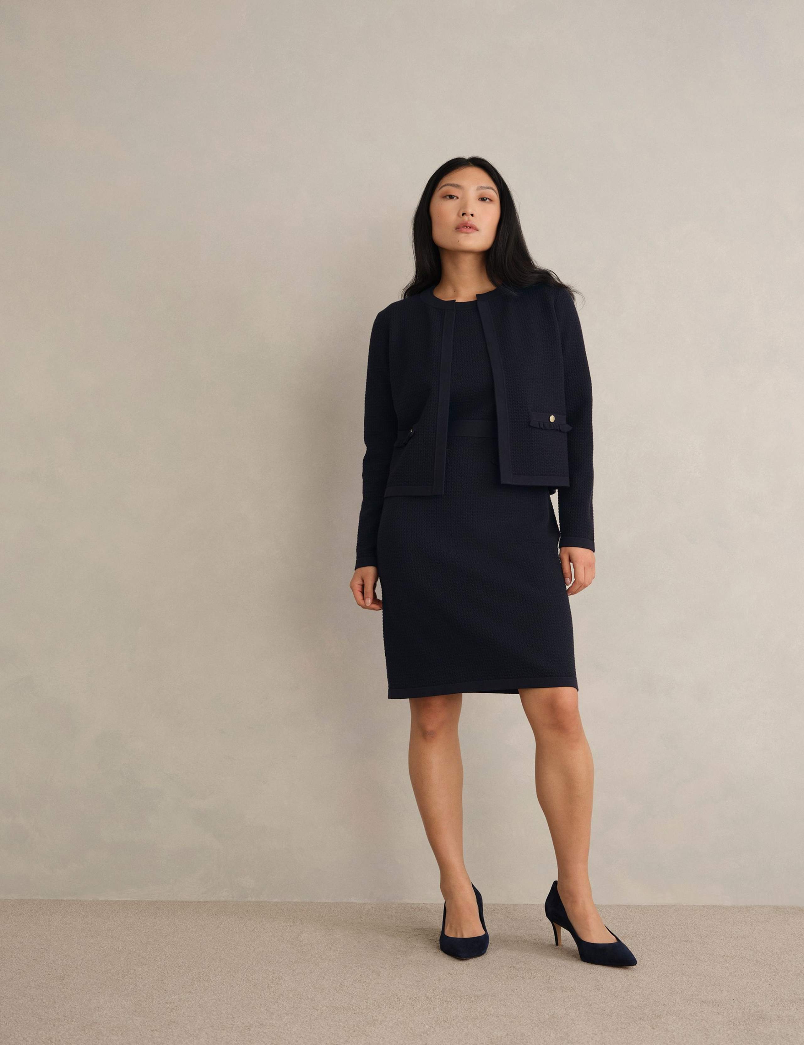 Textured Cropped Coatigan 3 of 6