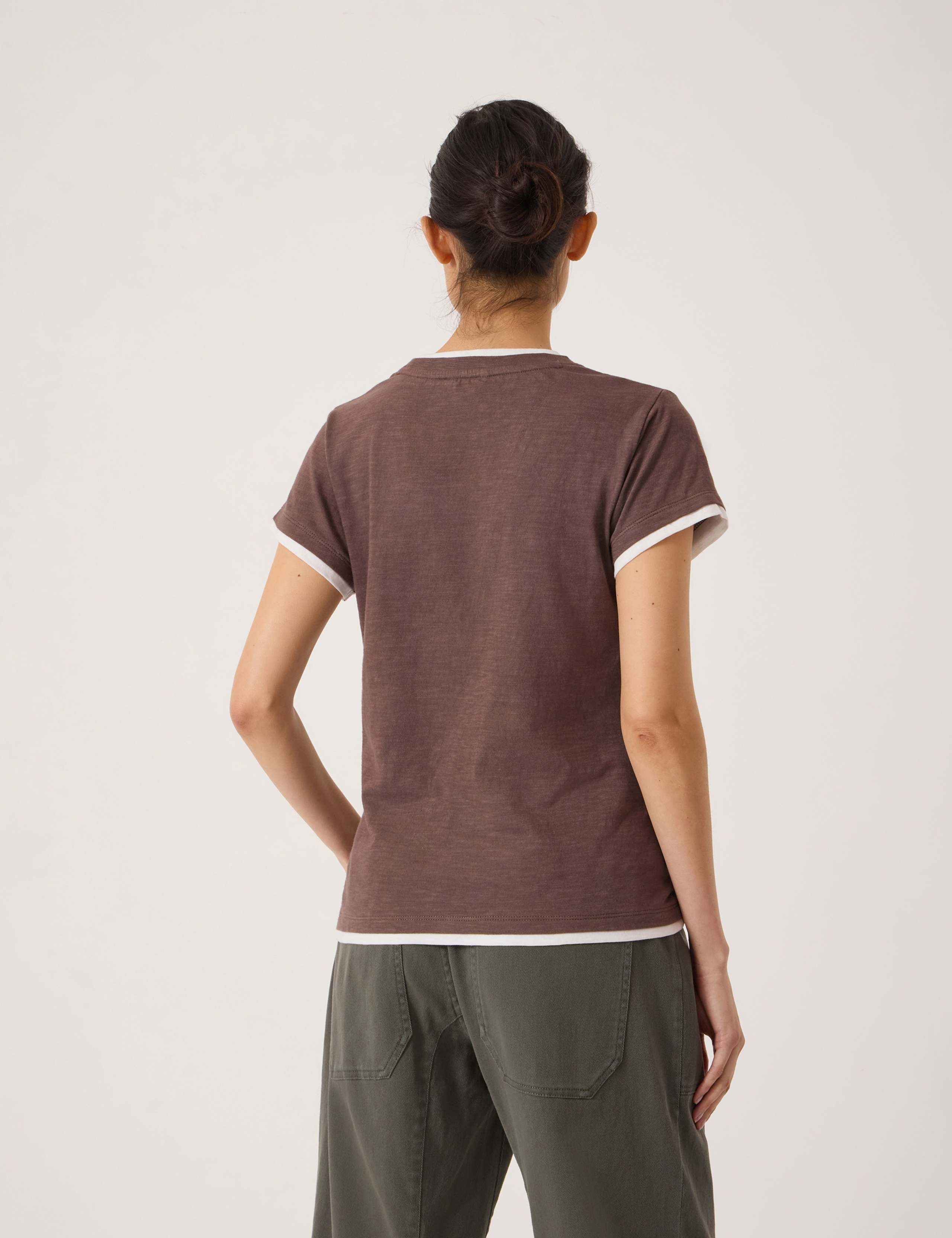 Pure Cotton Double Layer Slim Fit T-Shirt 3 of 5
