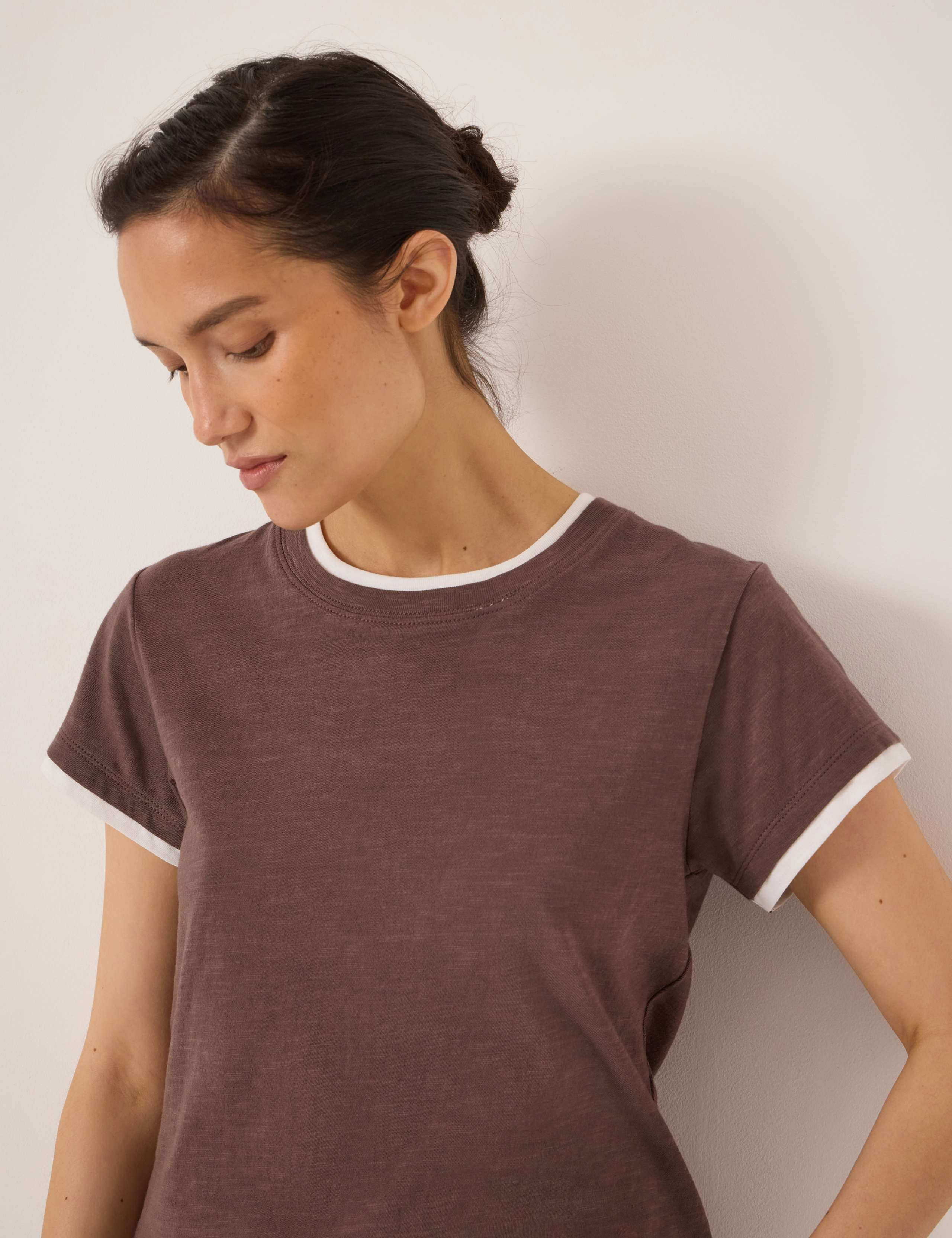 Pure Cotton Double Layer Slim Fit T-Shirt 4 of 5