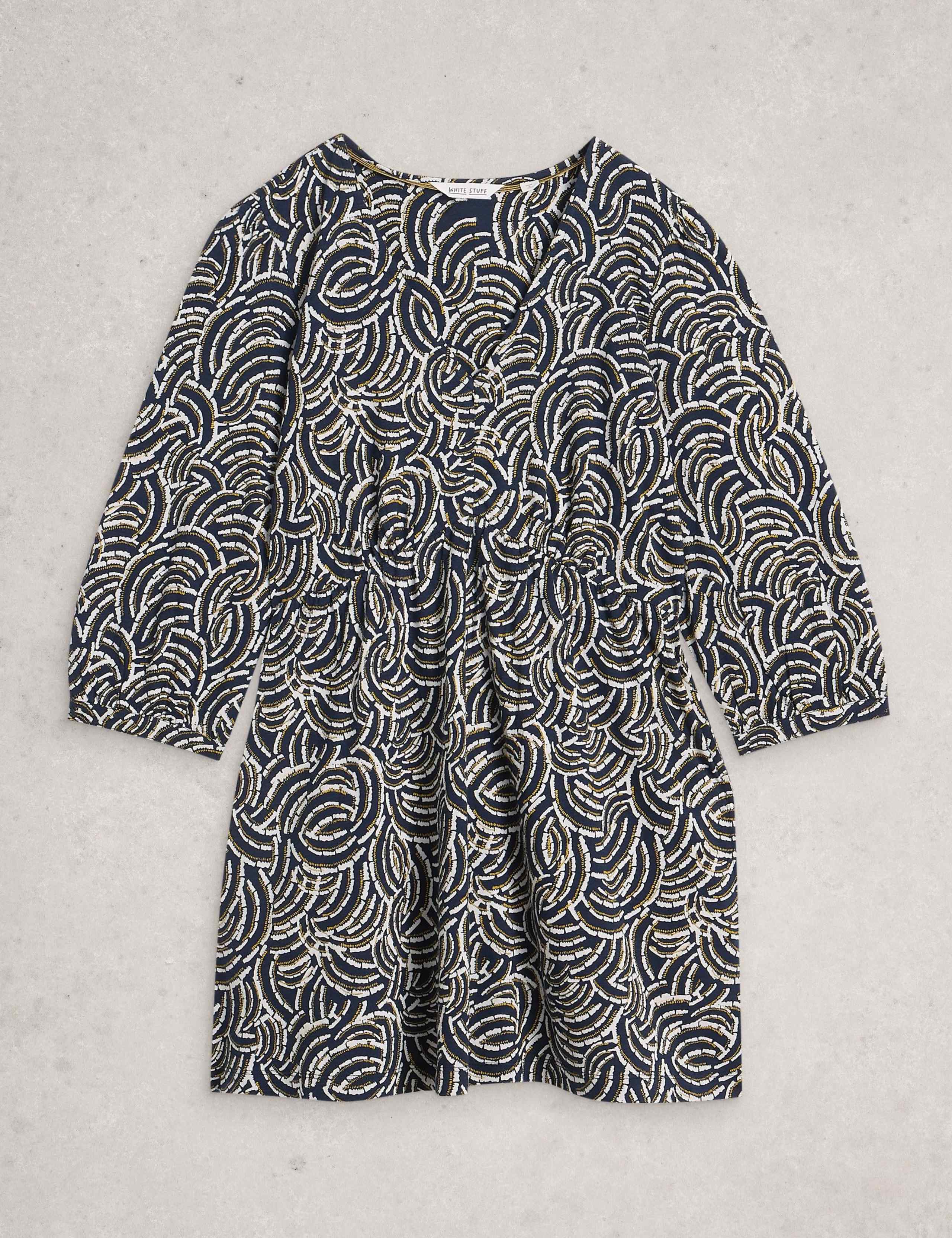 Pure Cotton Printed V-Neck Tunic 2 of 6