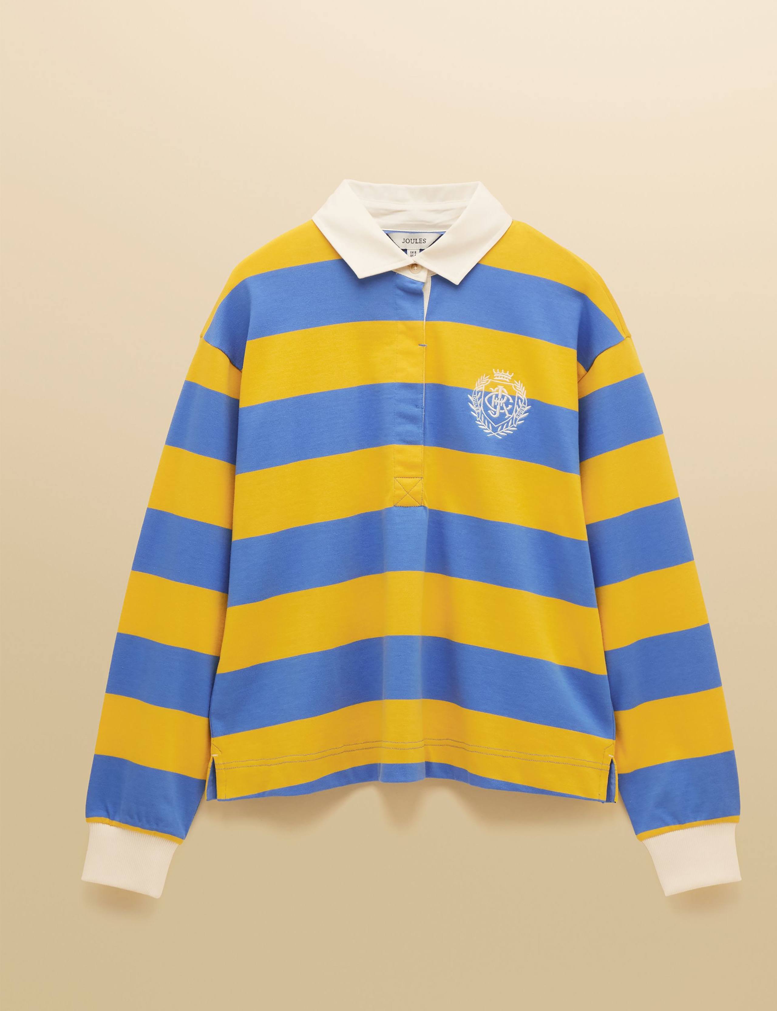 Pure Cotton Striped Embroidered Rugby Shirt 2 of 9