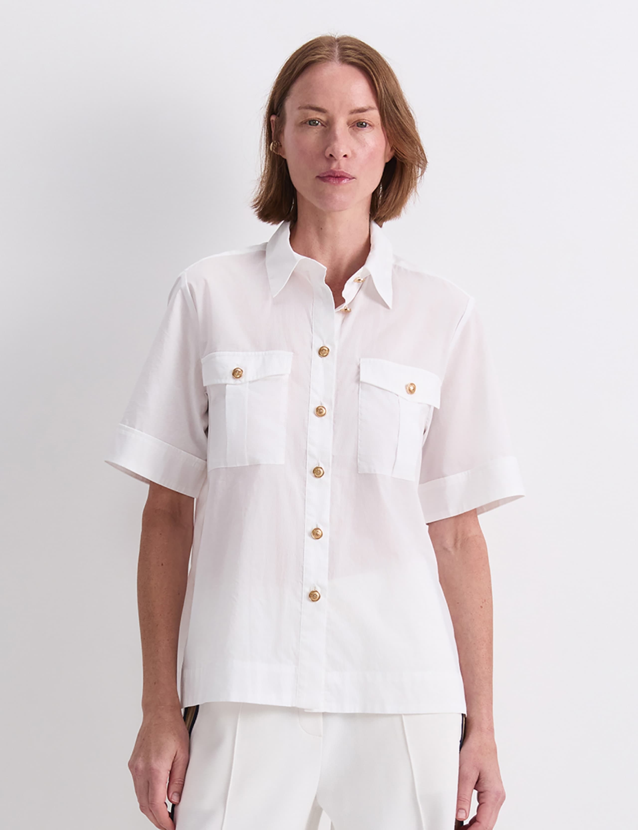 Pure Cotton Collared Shirt 1 of 7