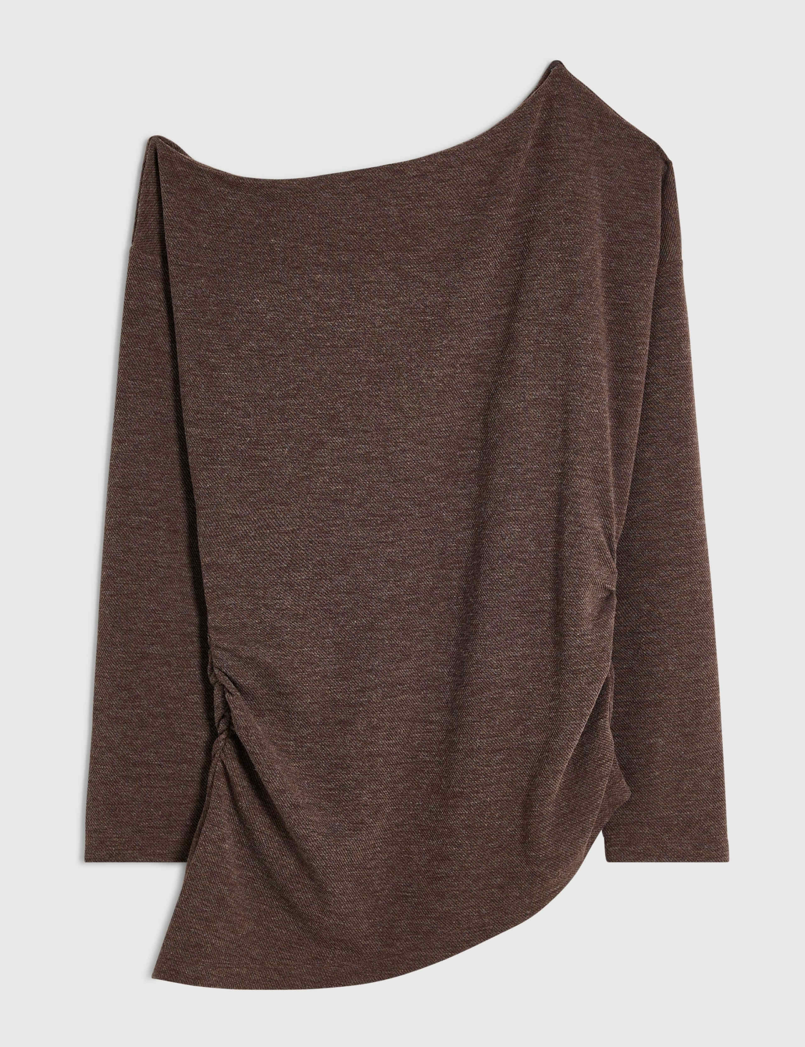 Cosy Asymmetric Off The Shoulder Top 2 of 3