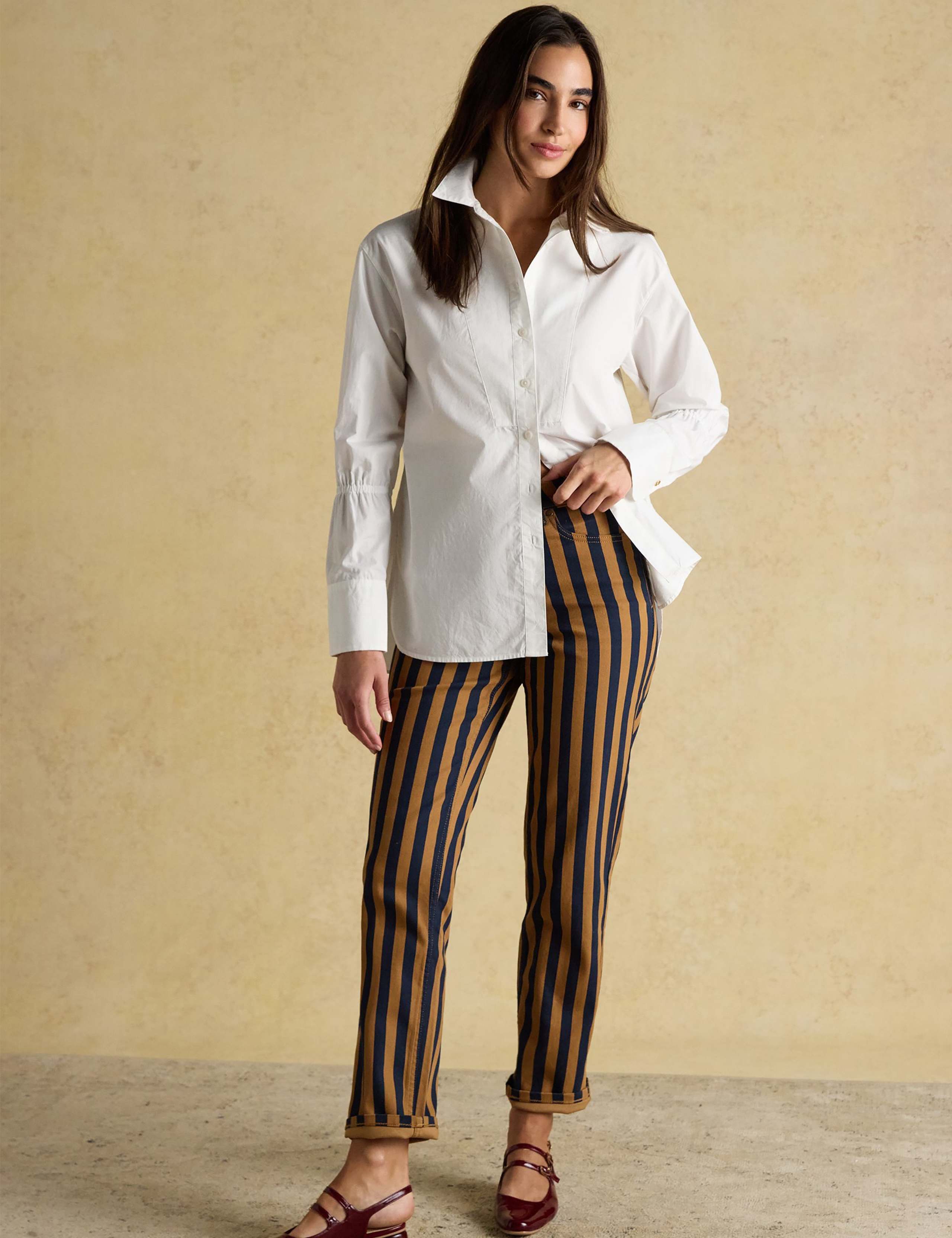 Pure Cotton Elasticated Sleeve Shirt 3 of 8