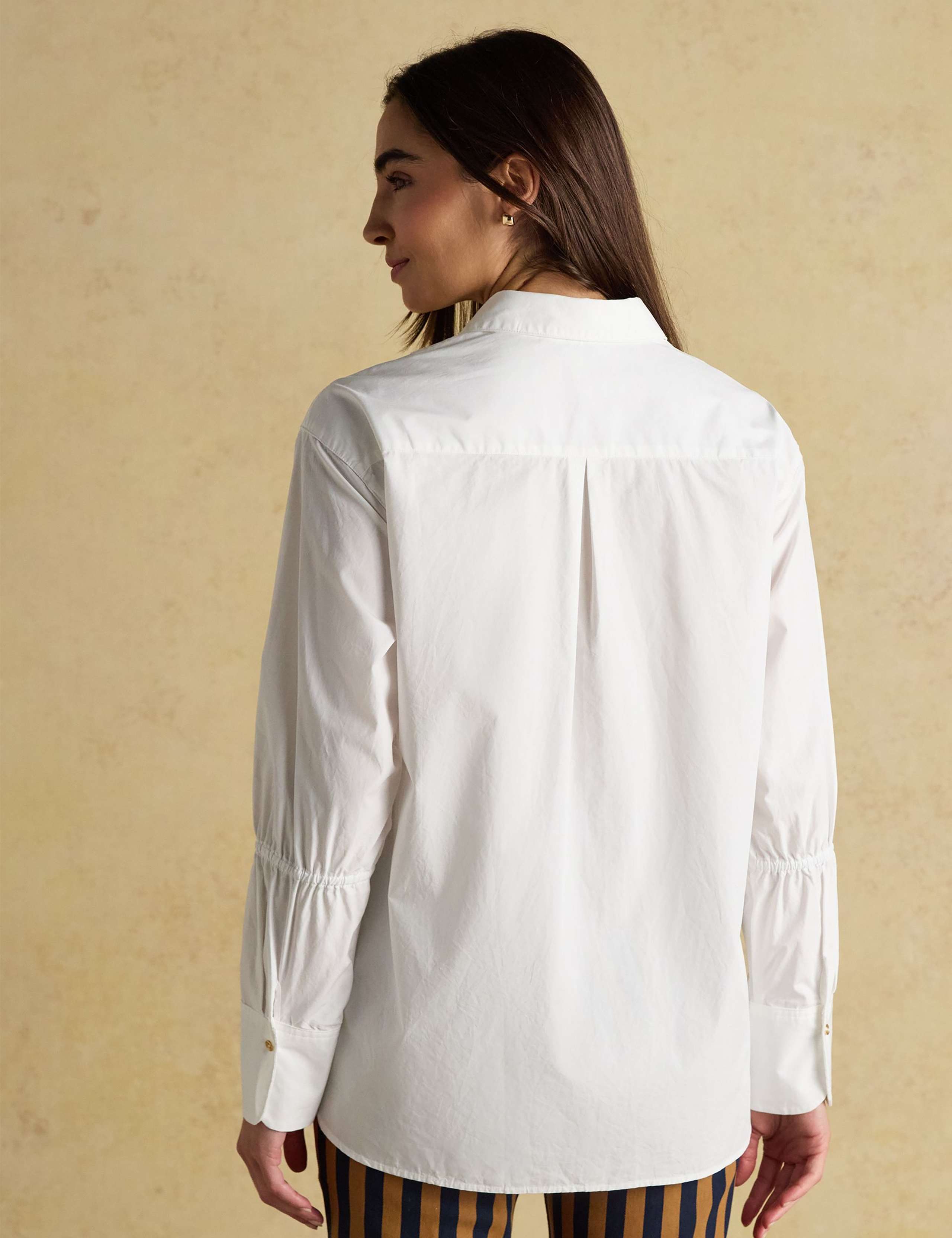 Pure Cotton Elasticated Sleeve Shirt 4 of 8