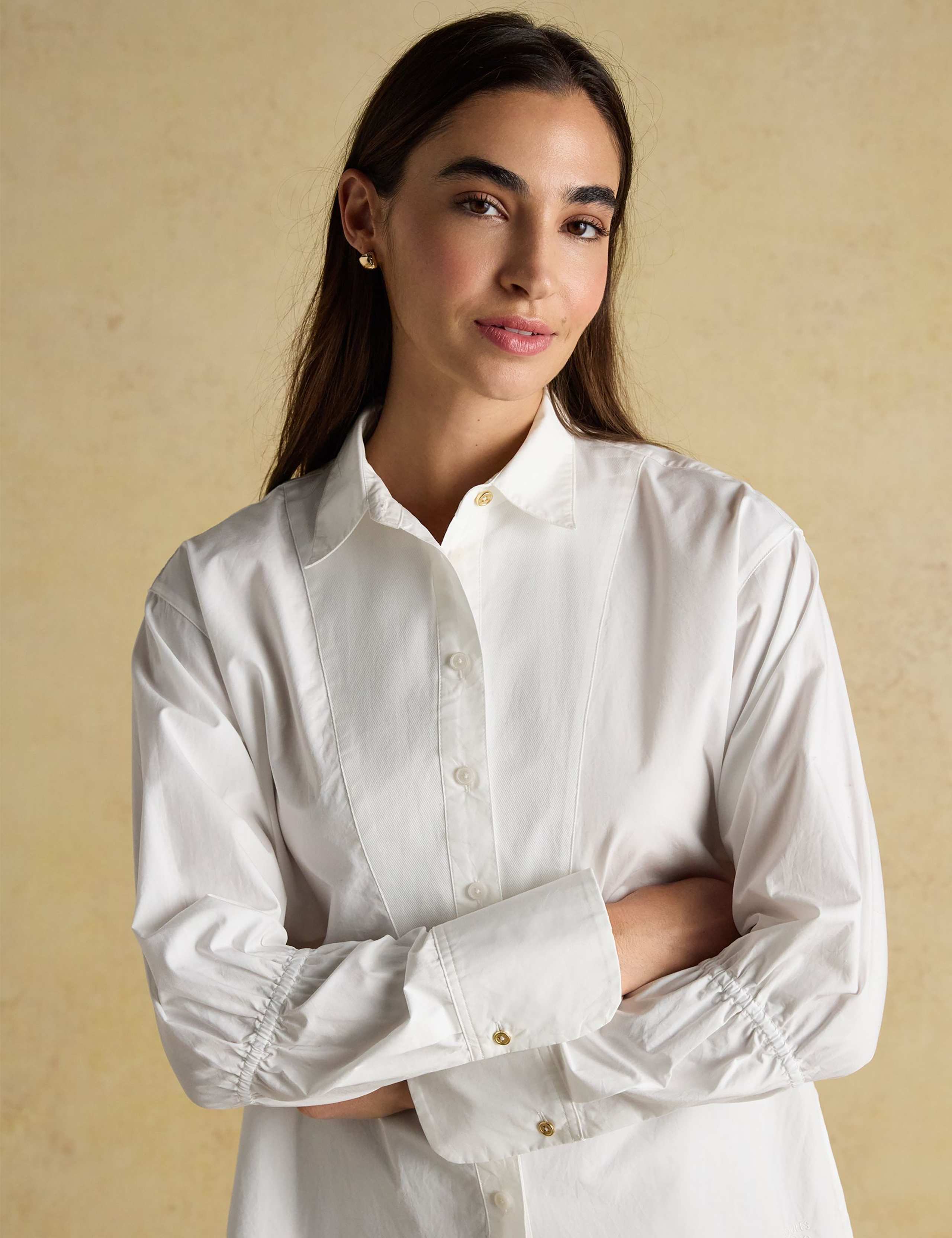 Pure Cotton Elasticated Sleeve Shirt 5 of 8