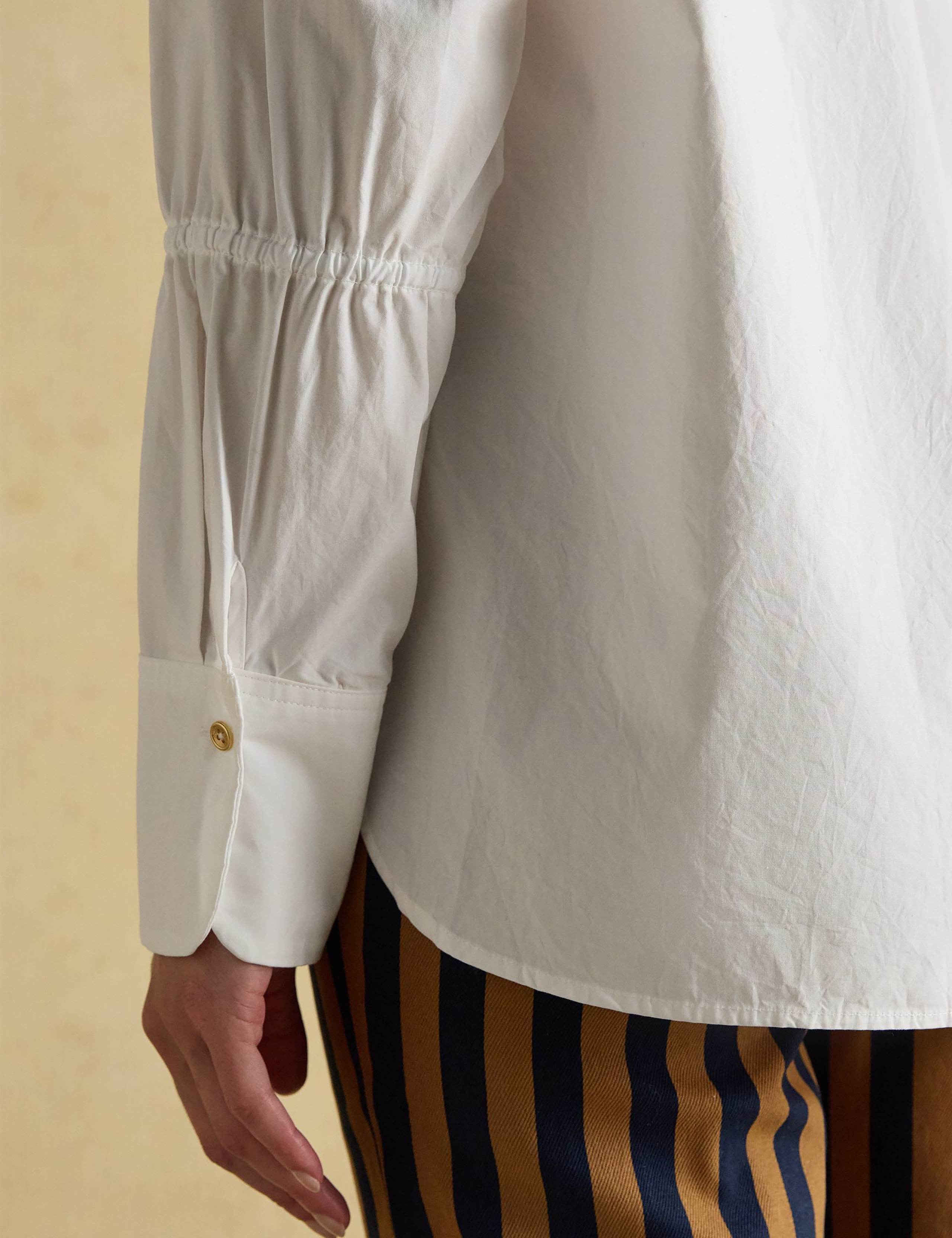 Pure Cotton Elasticated Sleeve Shirt 7 of 8