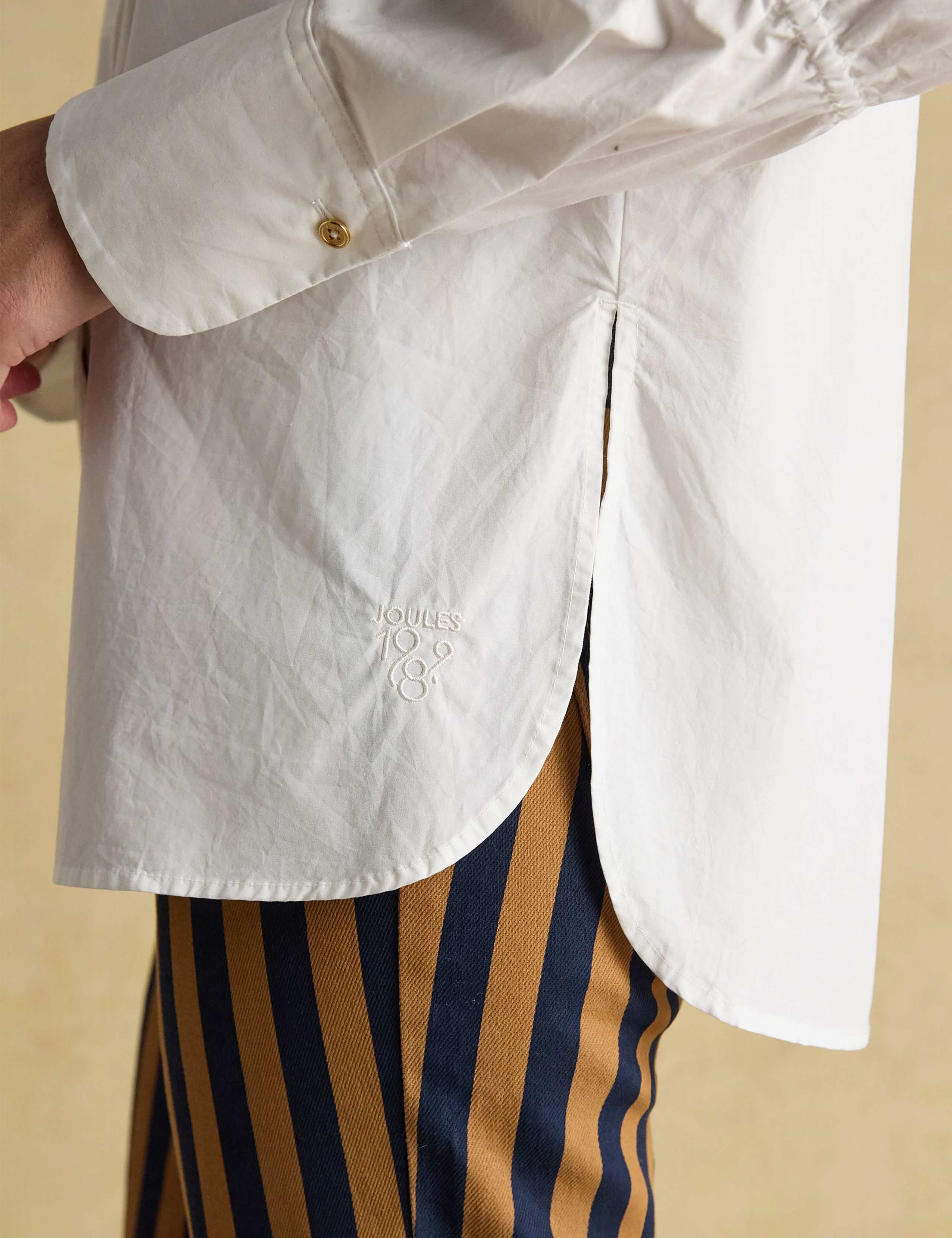 Pure Cotton Elasticated Sleeve Shirt 8 of 8