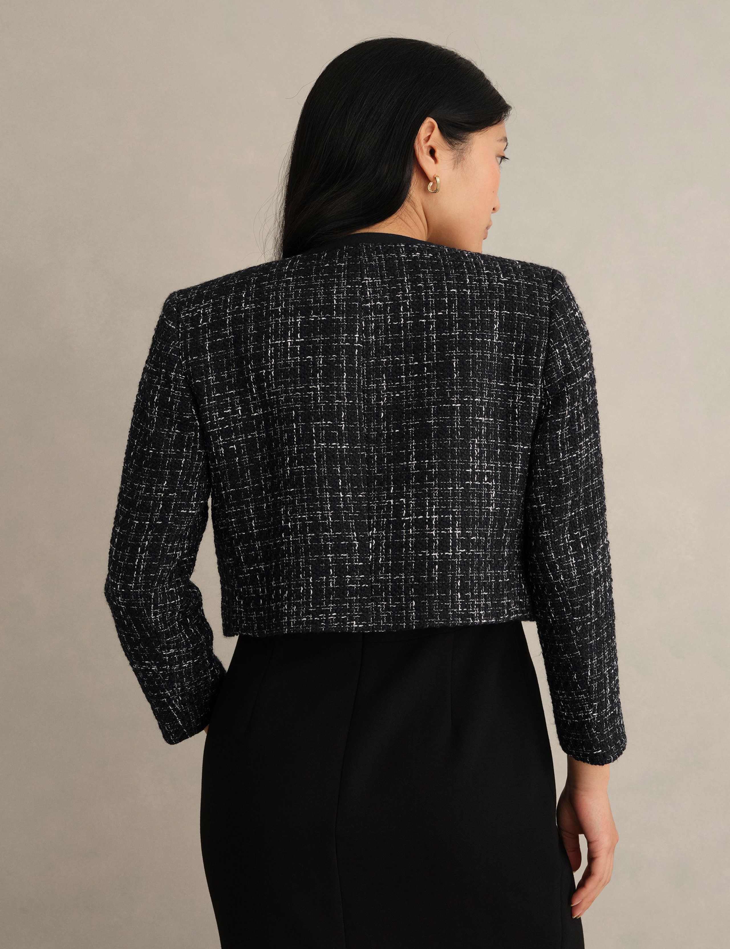 Cropped Tailored Jacket with Wool 4 of 6