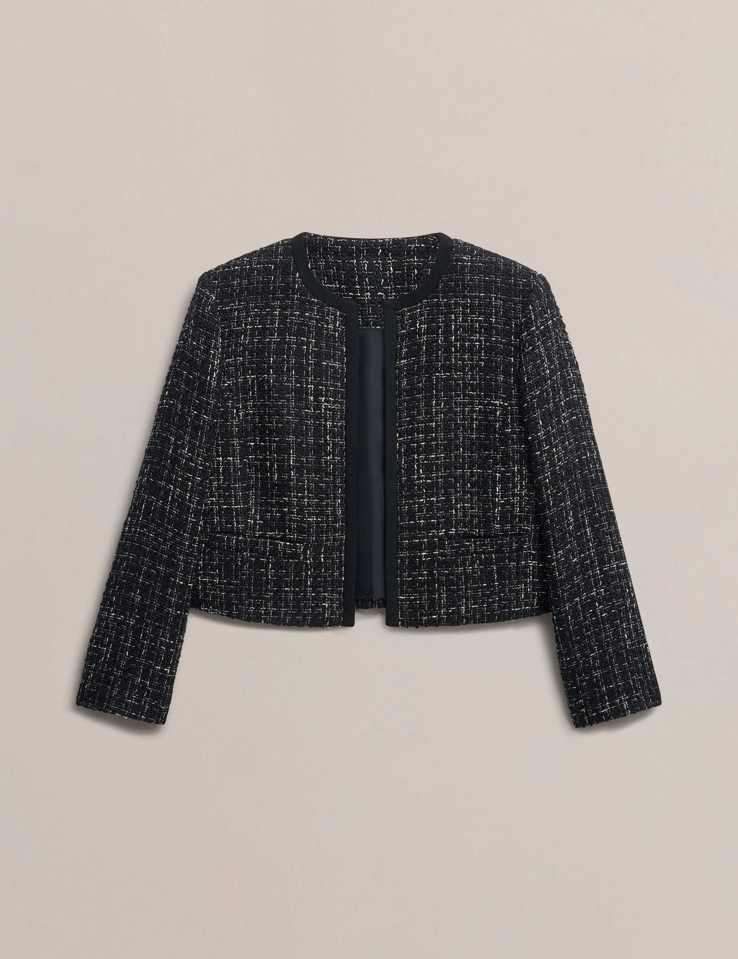 Cropped Tailored Jacket with Wool 2 of 6
