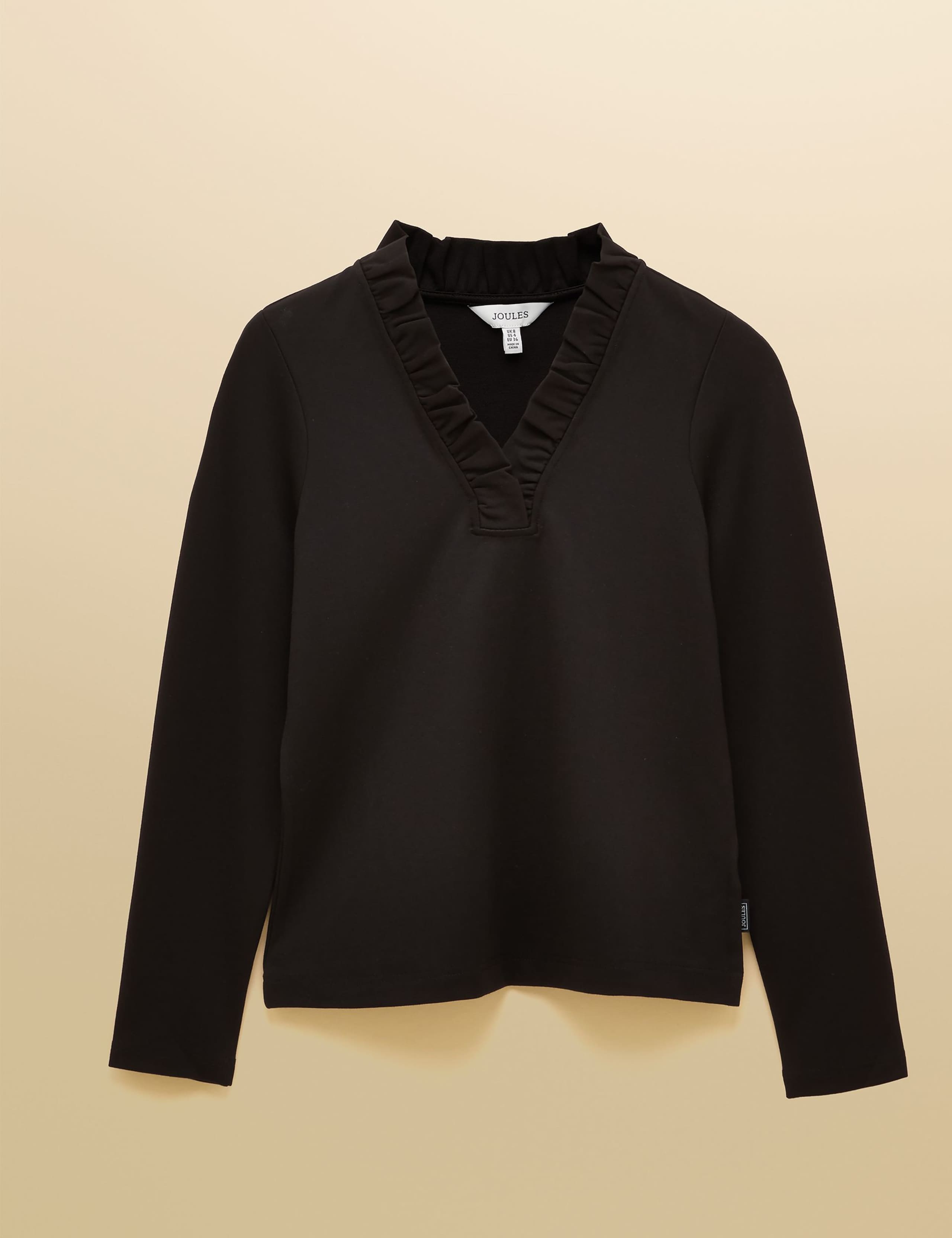 Jersey Frill V-Neck Top 2 of 6