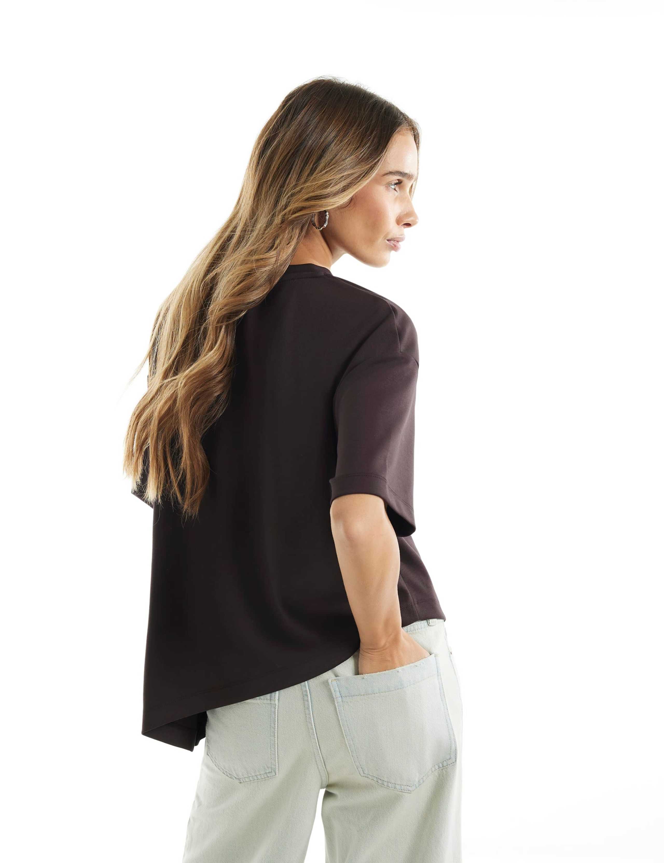 Pure Cotton Crew Neck Oversized T-Shirt 6 of 6