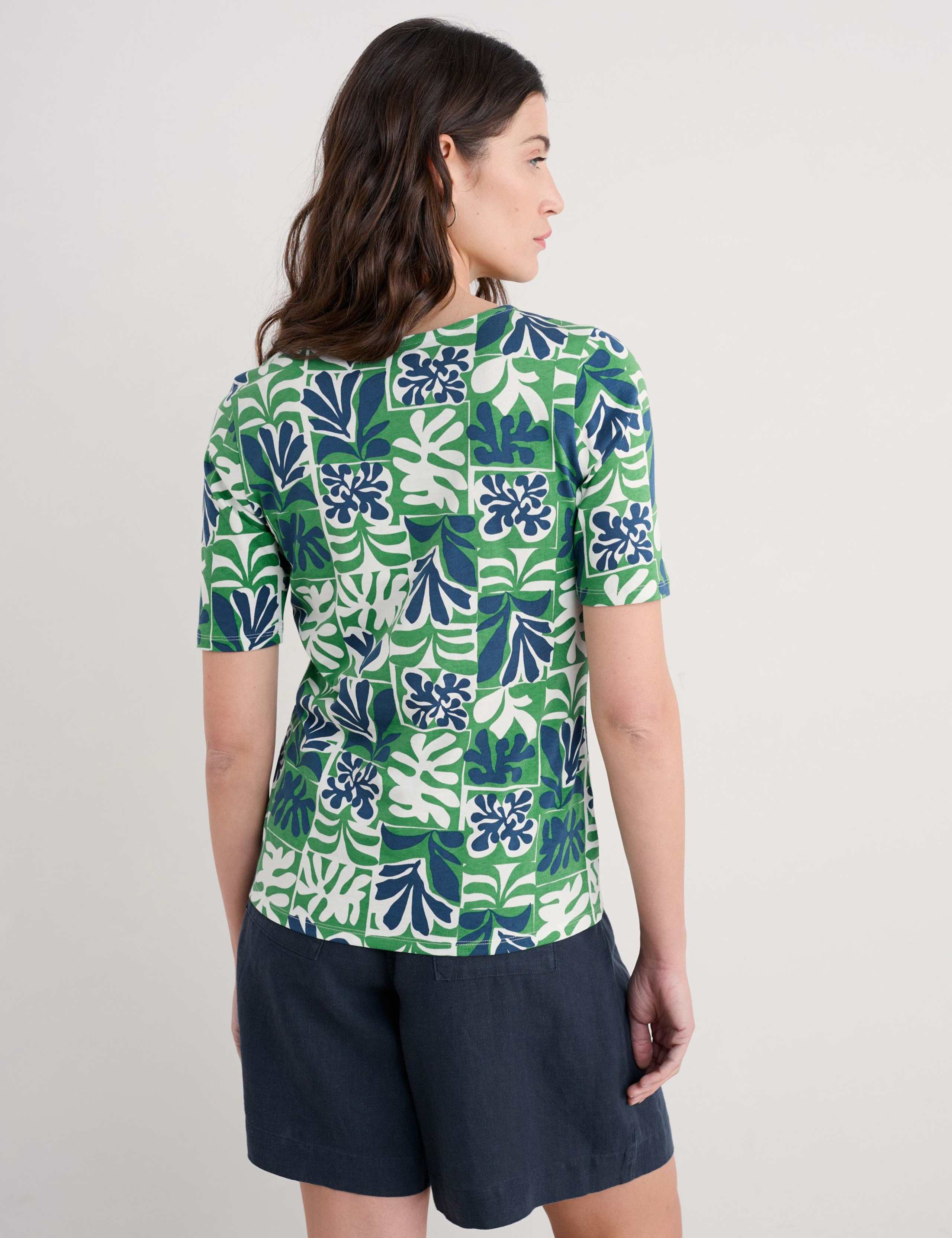 Pure Cotton Floral T-Shirt 4 of 4