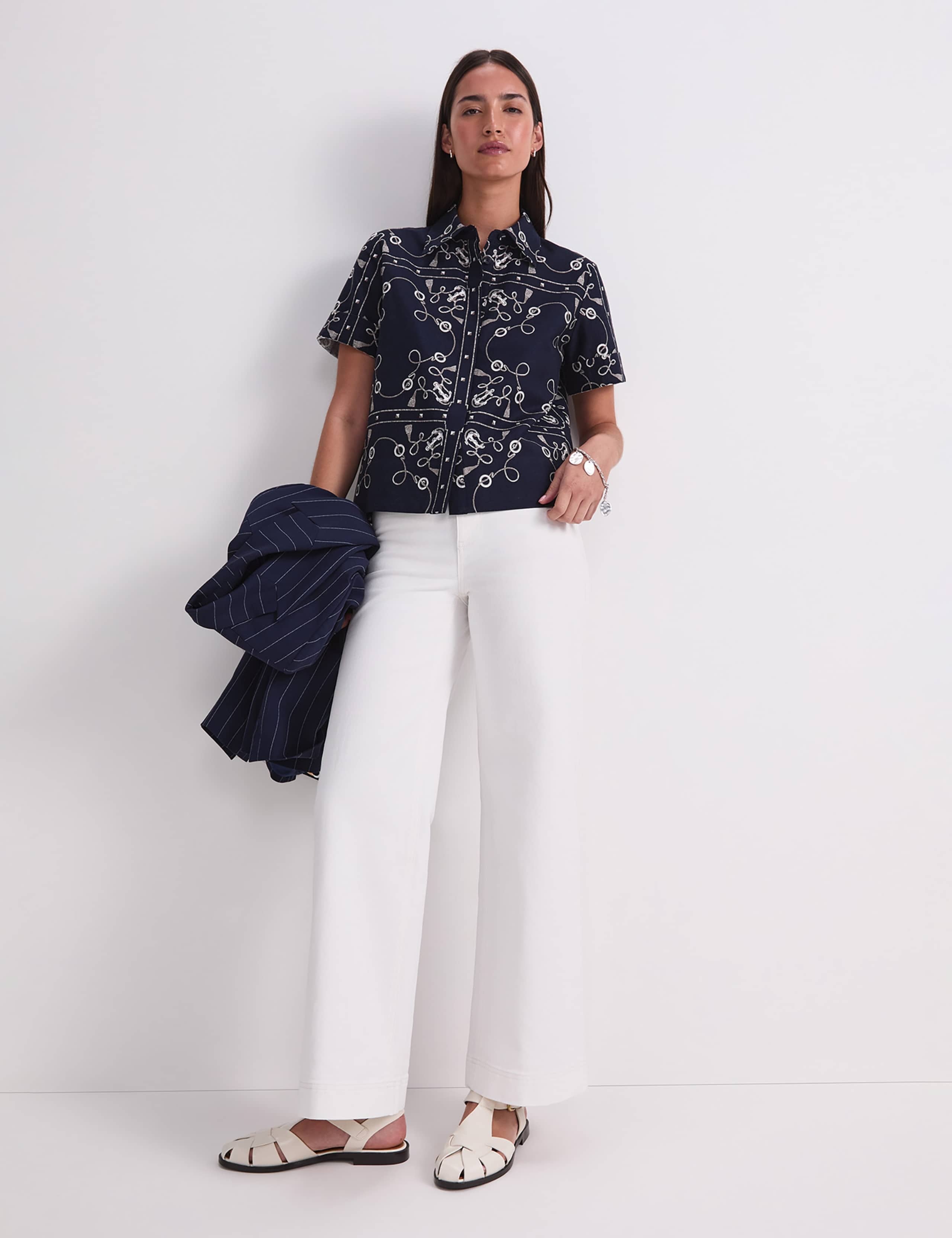 Linen Rich Printed Blouse 4 of 7