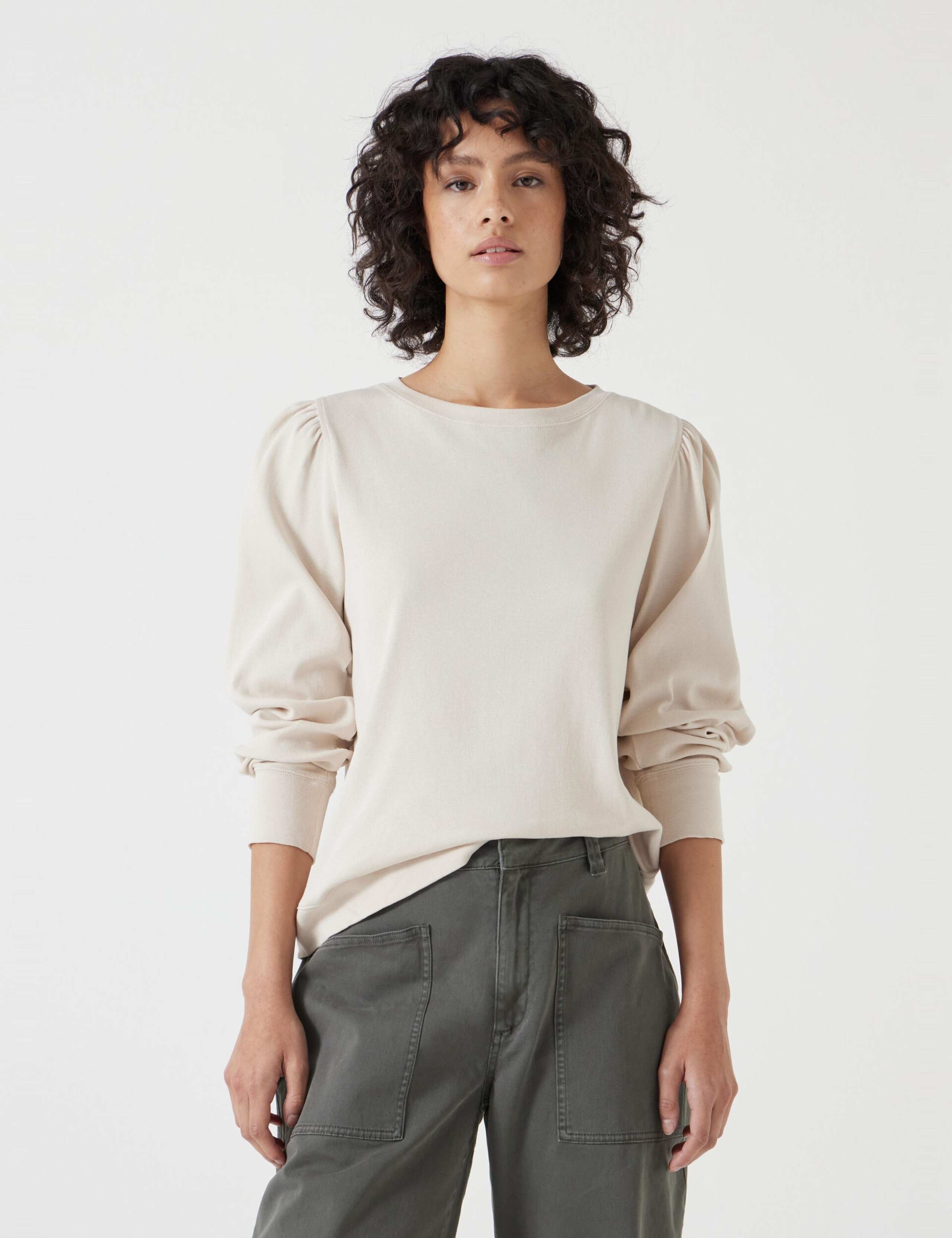 Pure Cotton Puff Sleeve Top 1 of 5