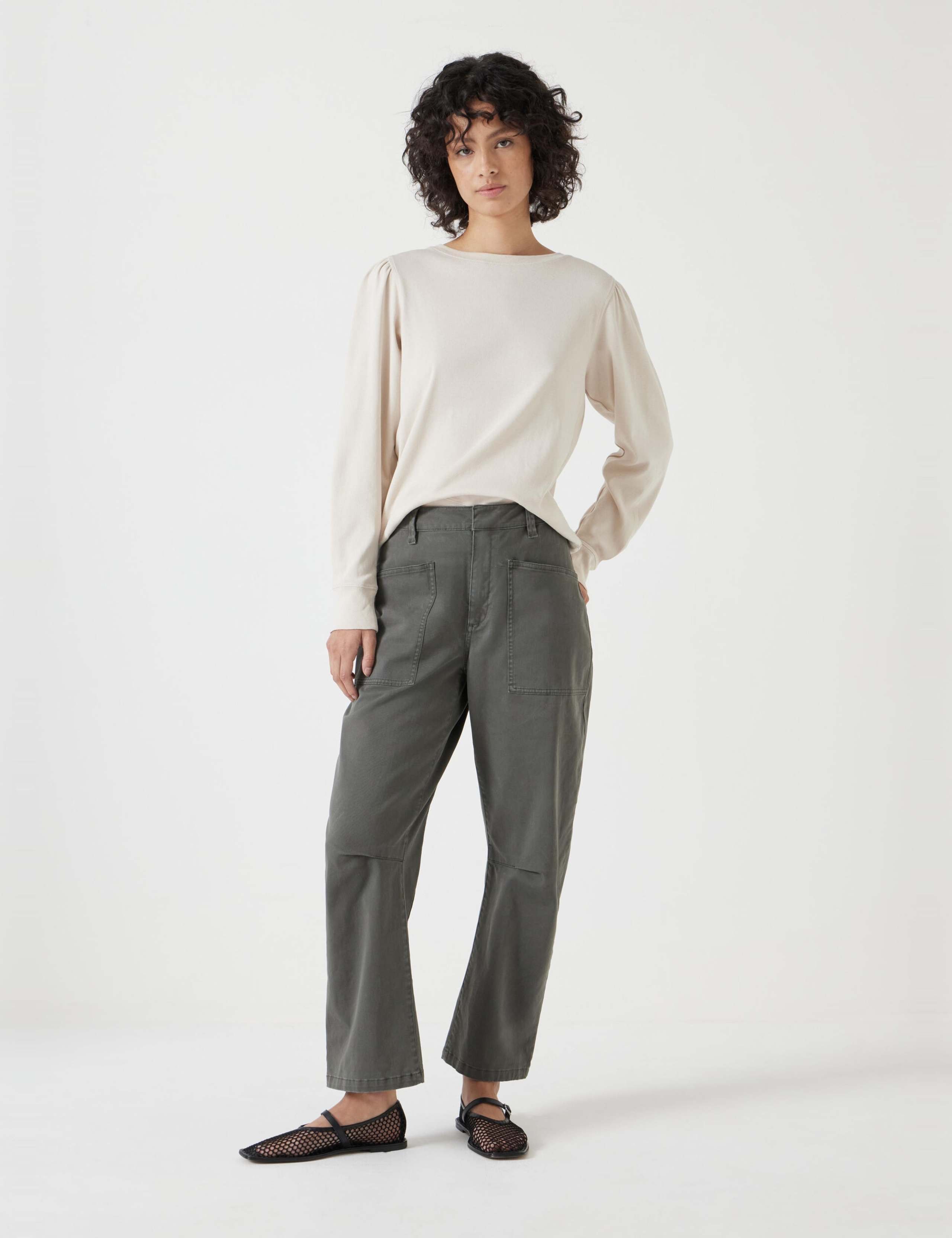 Pure Cotton Puff Sleeve Top 4 of 5