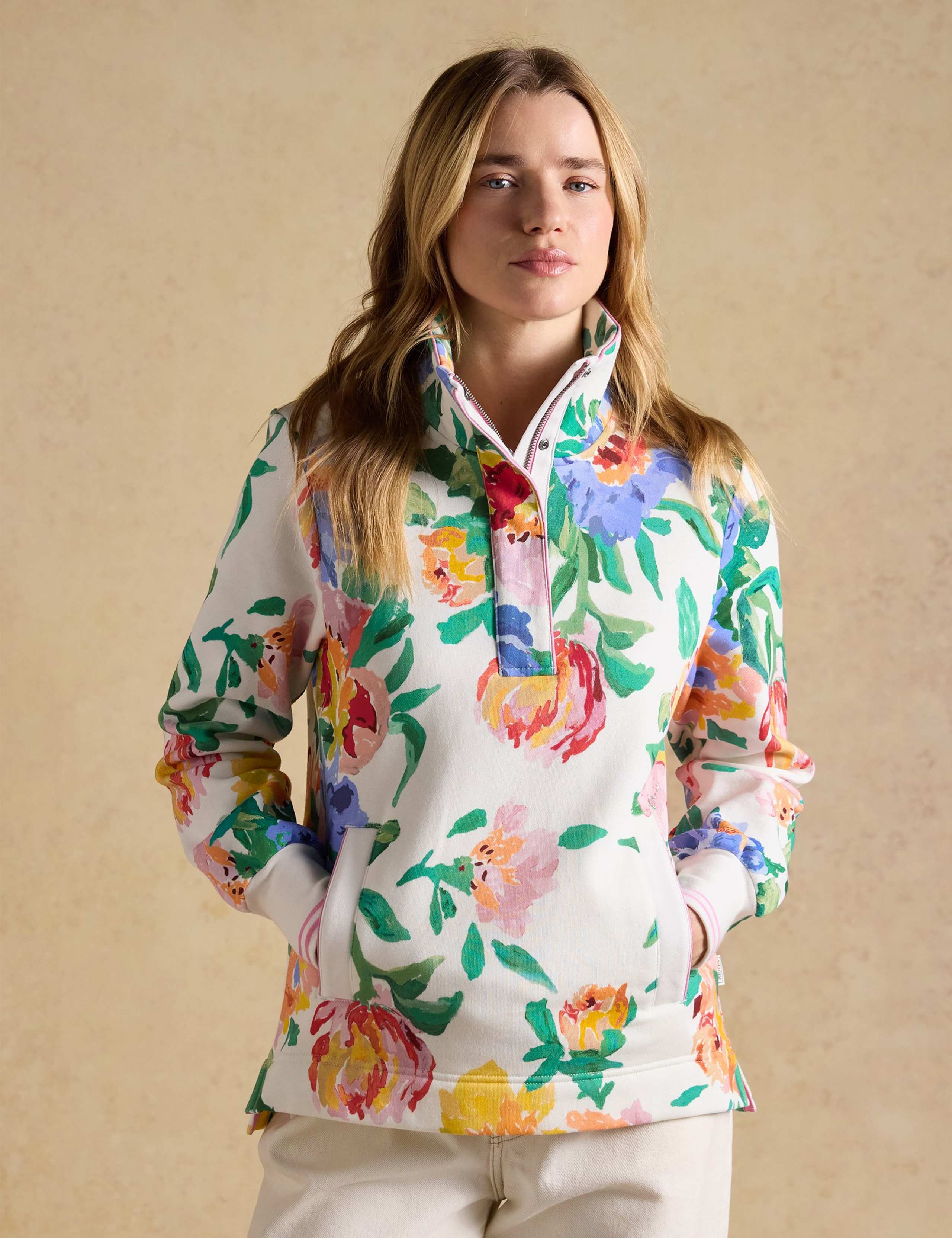 Pure Cotton Floral Sweatshirt 4 of 9