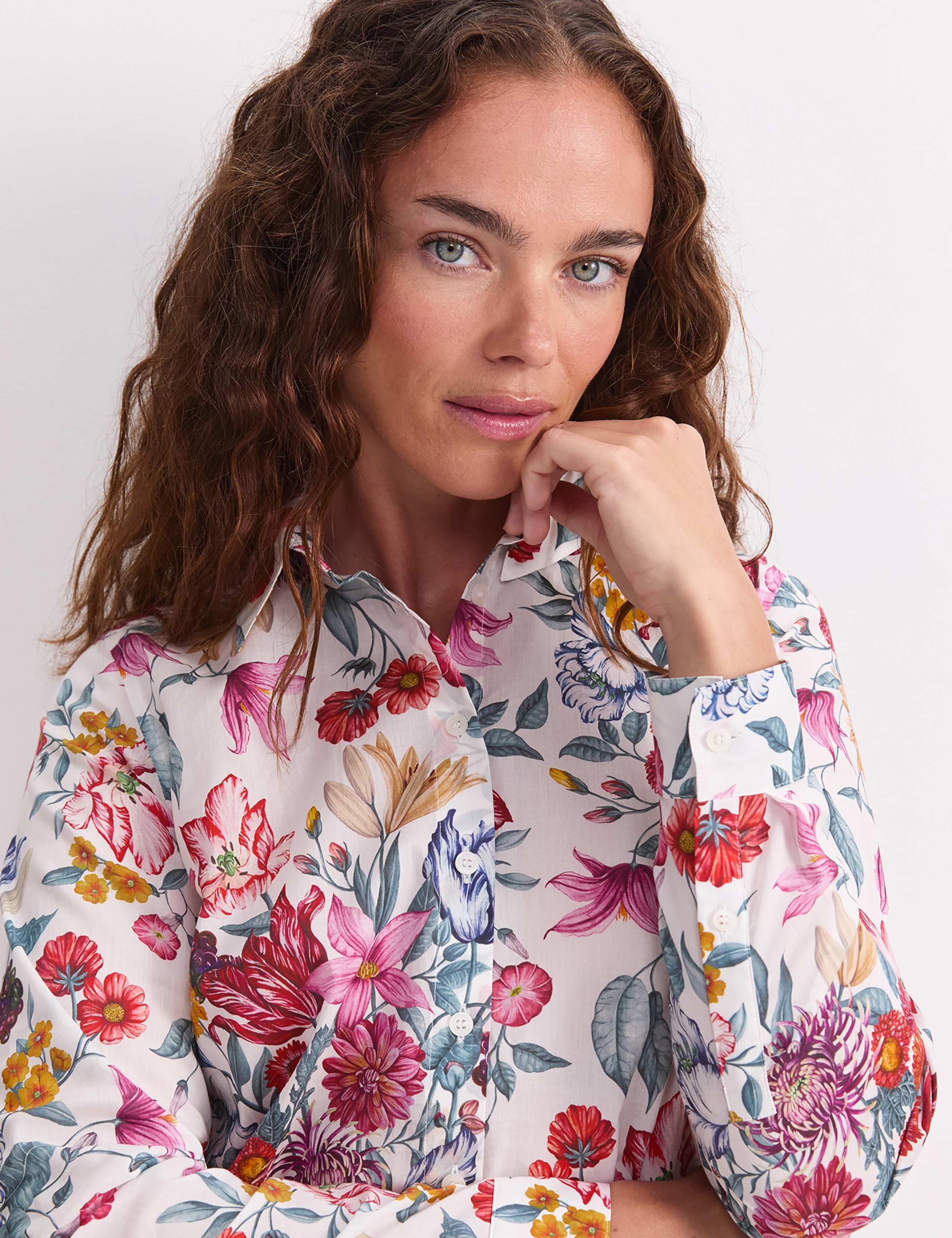 Pure Cotton Floral Shirt 5 of 8