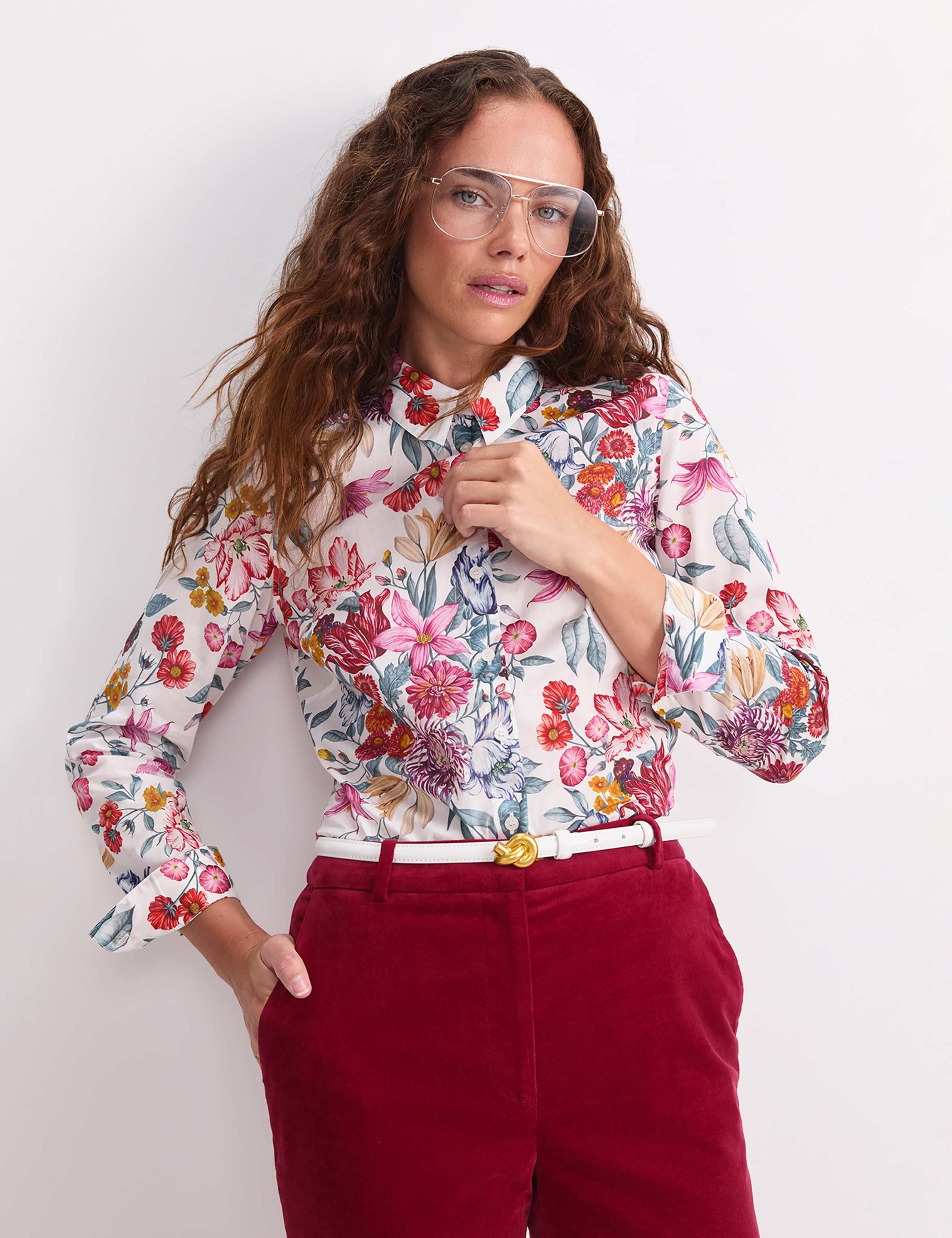 Pure Cotton Floral Shirt 6 of 8