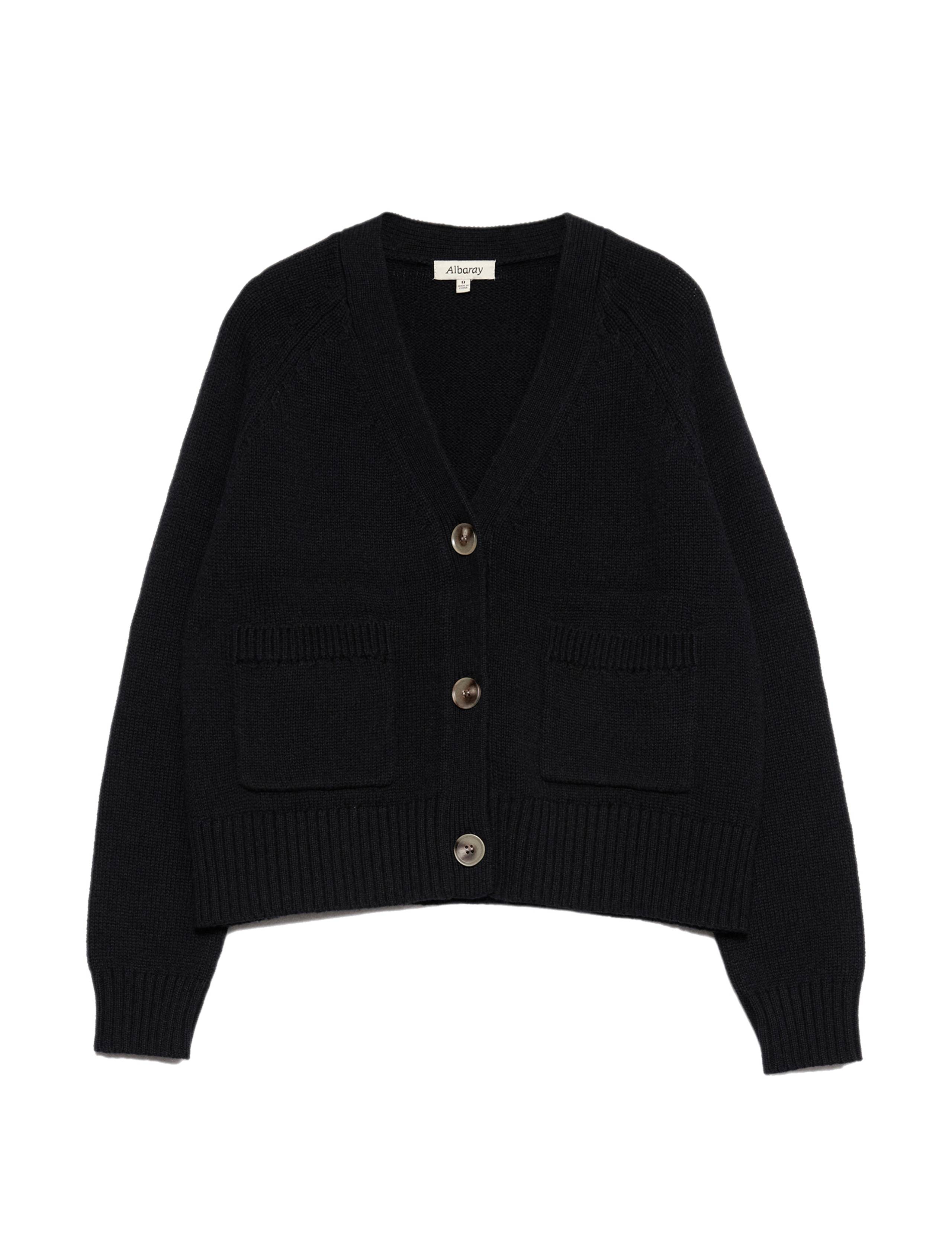 V-Neck Relaxed Cardigan with Wool 2 of 5