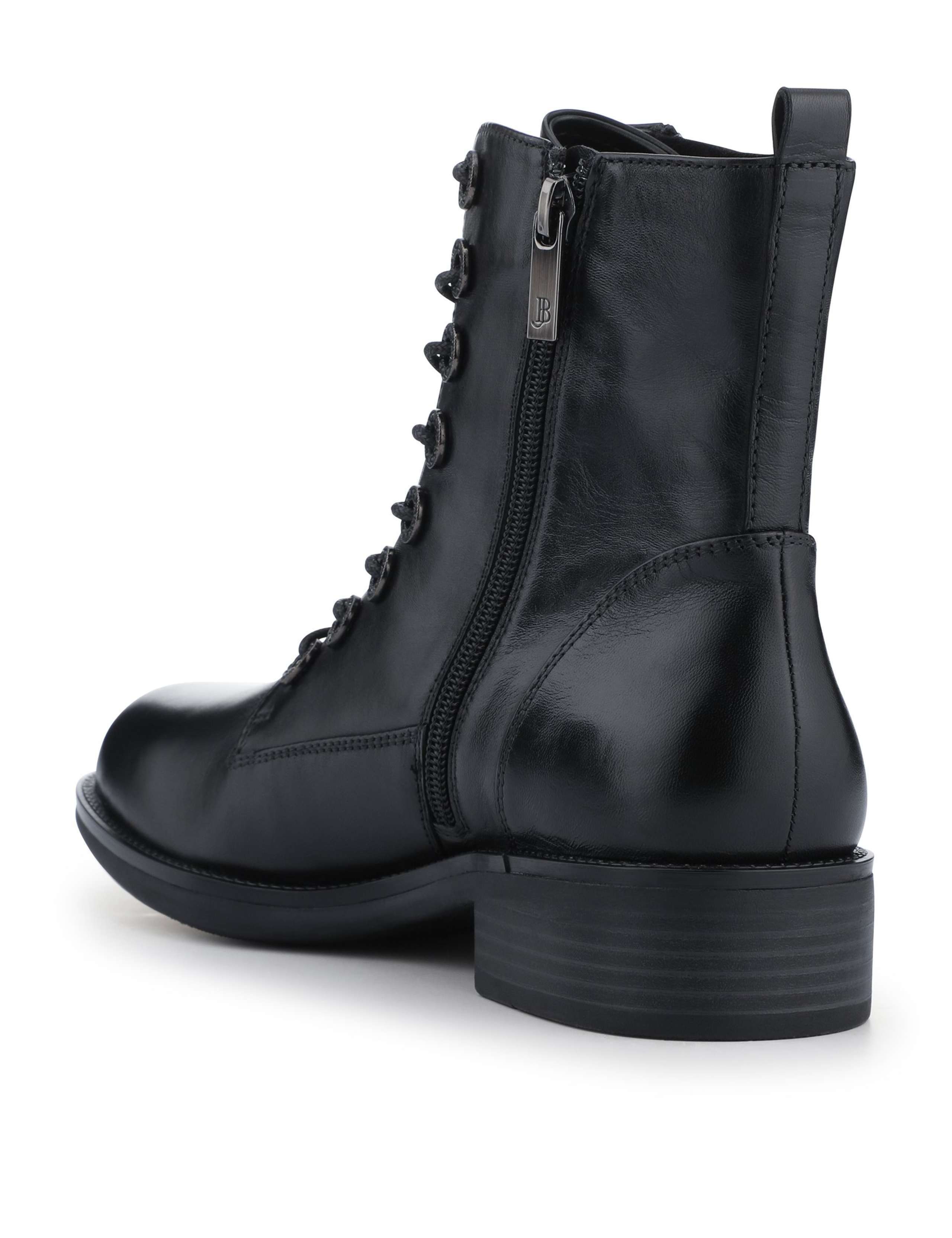 Leather Biker Ankle Boots 5 of 6
